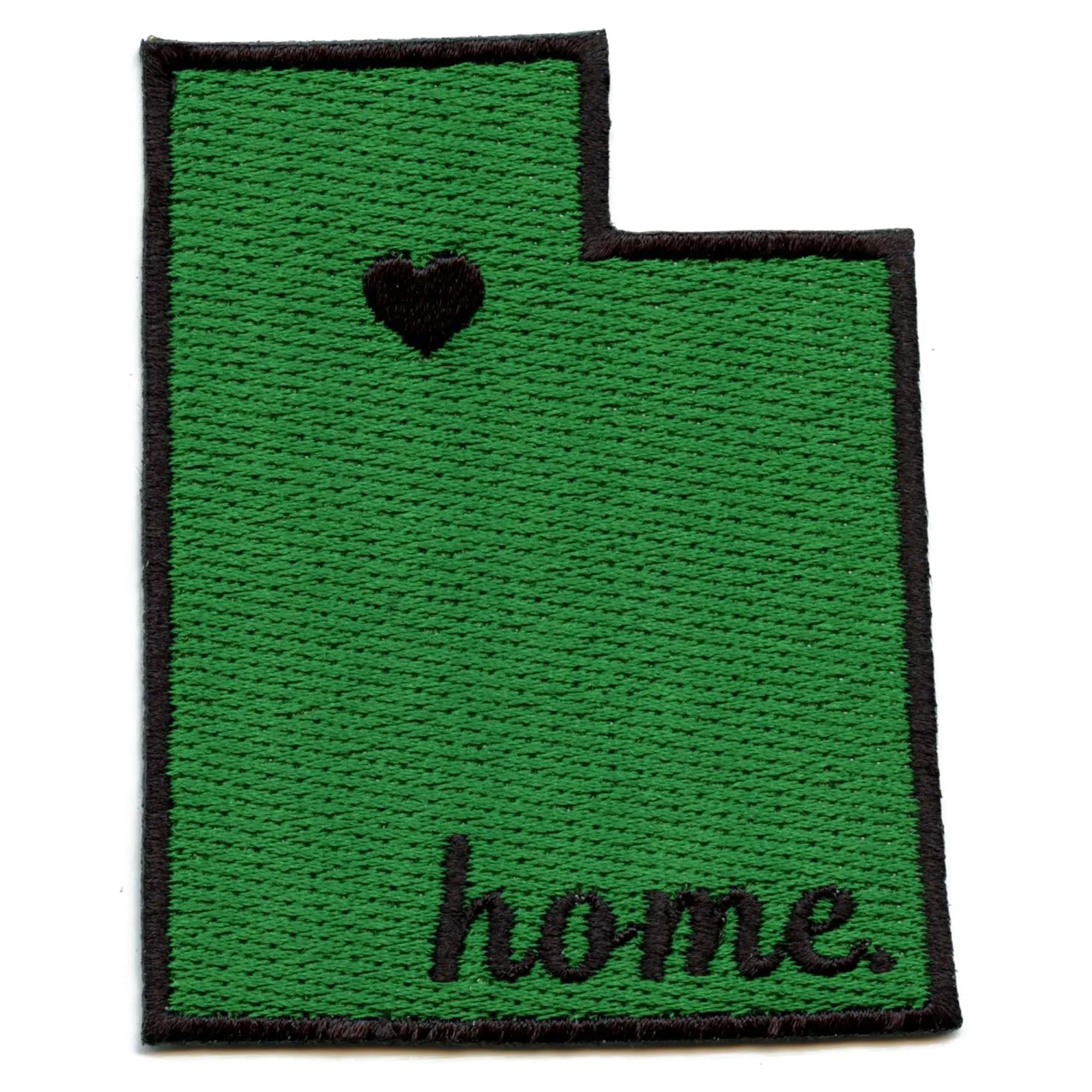 Utah Home State Embroidered Iron On Patch - Custom Embroidered State Pride Badge for Jackets, Bags & DIY Crafts - Perfect for Utah Residents & Travel Souvenirs