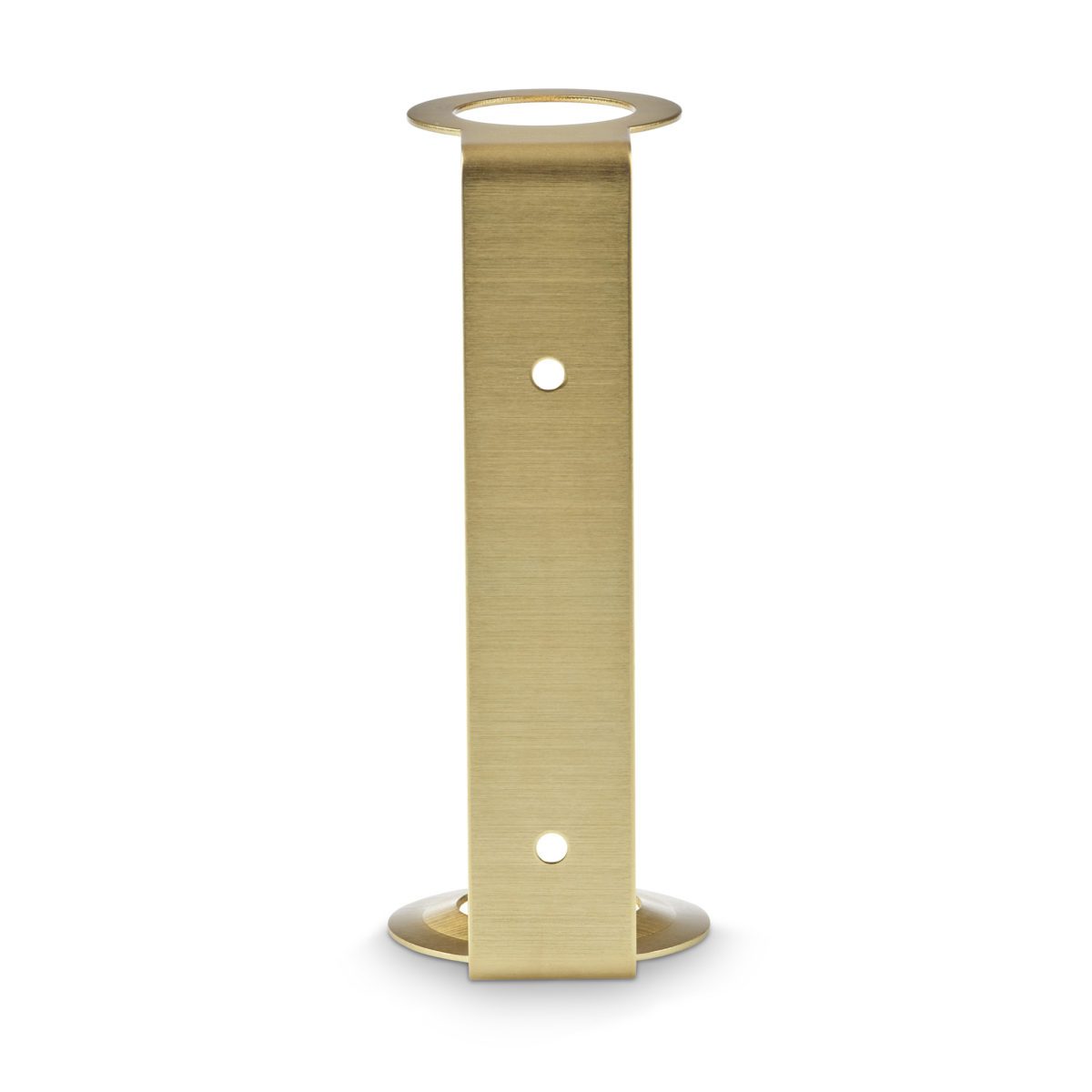 DESIGNSTUFF Single Soap Dispenser Holder - Brushed Brass Bathroom Organizer | Perfect for Kitchen, Bathroom, or Vanity Countertop Decor