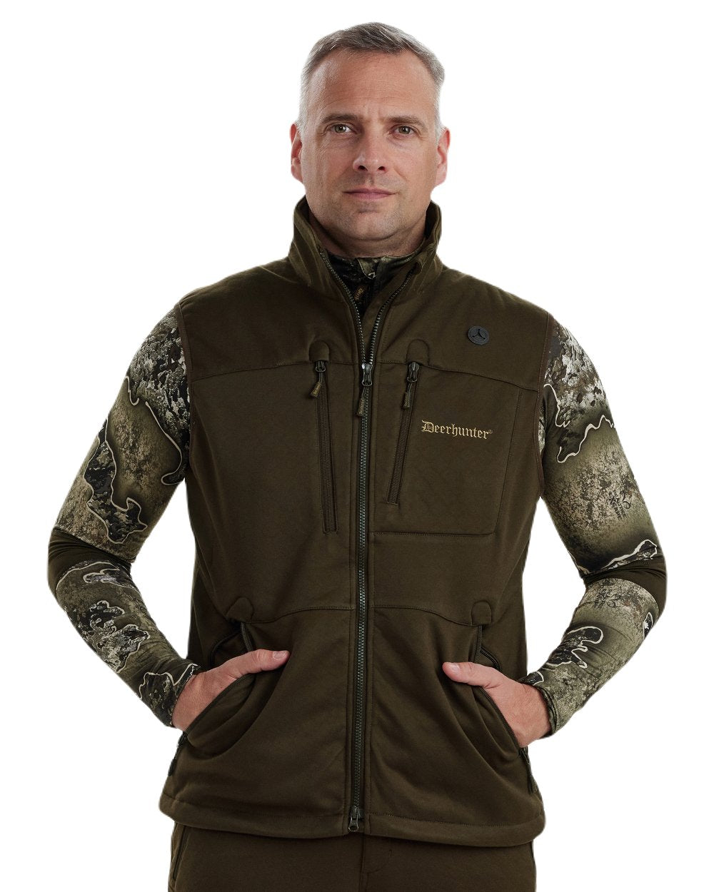 Deerhunter Excape Softshell Waistcoat - Lightweight Waterproof Hunting Vest for Men - Perfect for Outdoor Adventures, Hiking & Camping