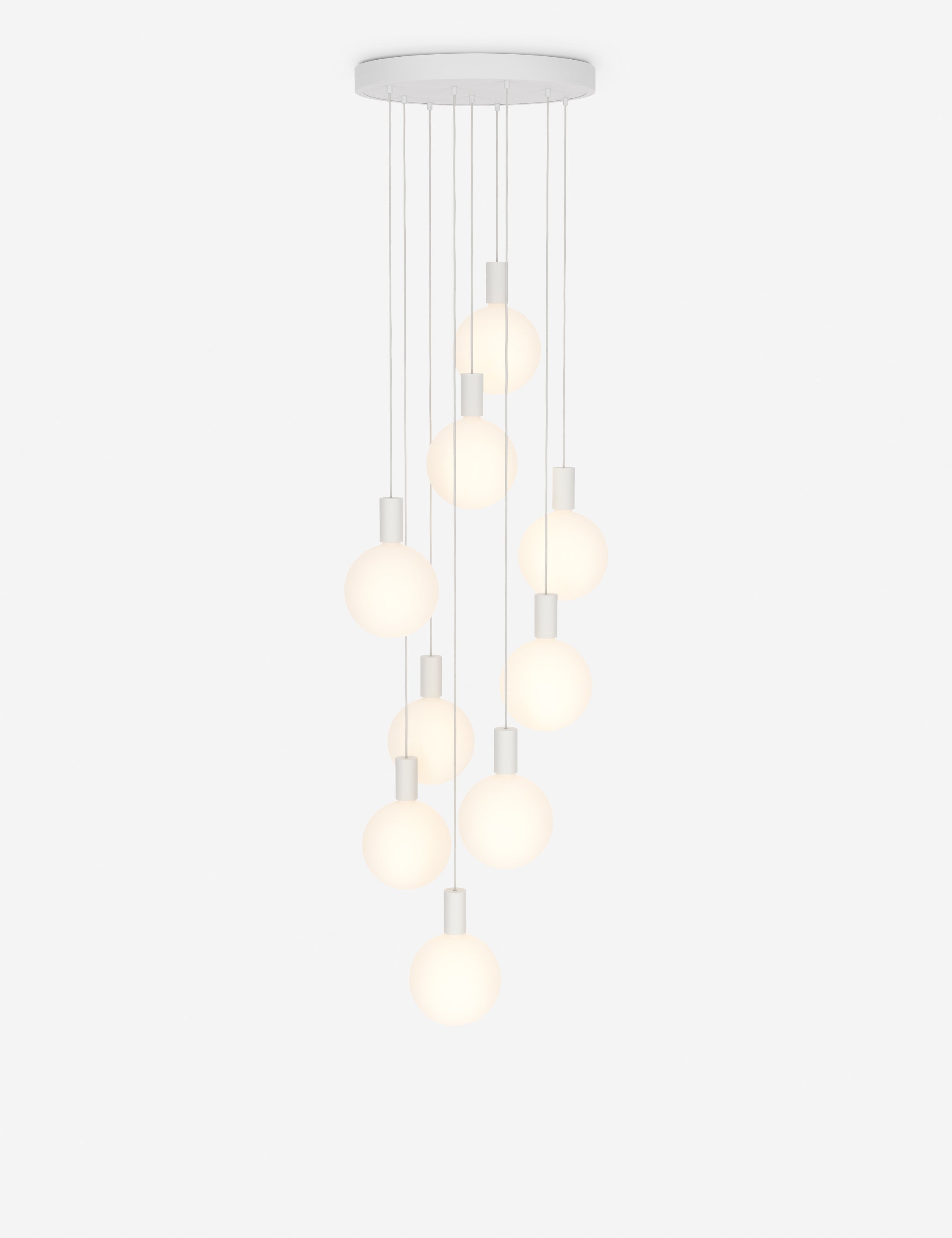 Tala Alumina 9-Light Modern Pendant Lighting Fixture - Perfect for Dining Room, Kitchen Island & Living Room Decor