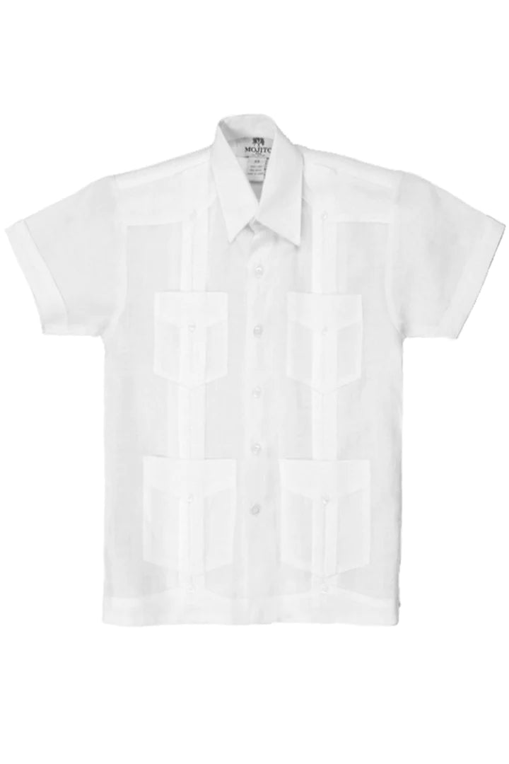 Boys Guayabera Shirt (Style 3765) - Lightweight & Breathable Summer Casual Wear for Kids - Perfect for Parties, Weddings & Family Gatherings