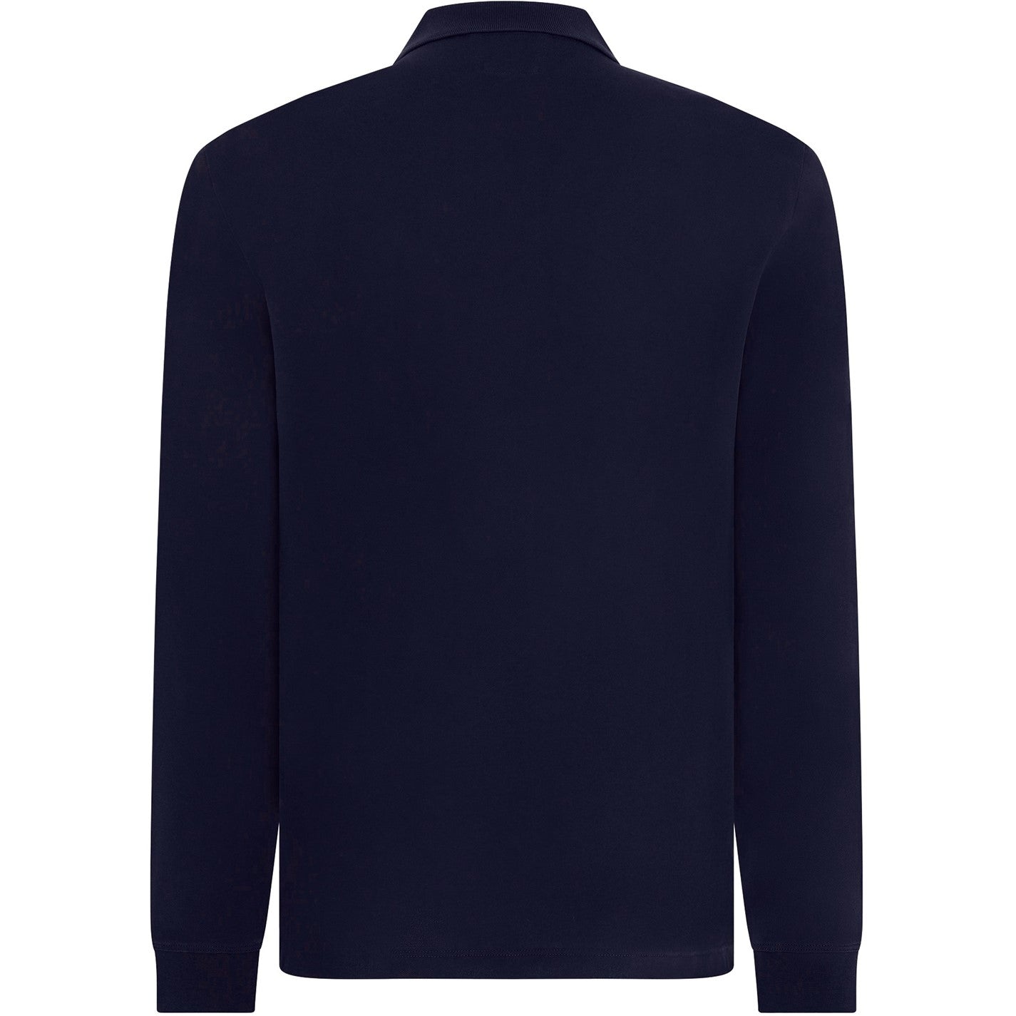CP Company Men's Navy Blue Long Sleeve Polo Shirt - Casual & Business Wear for Office, Golf & Outdoor Activities