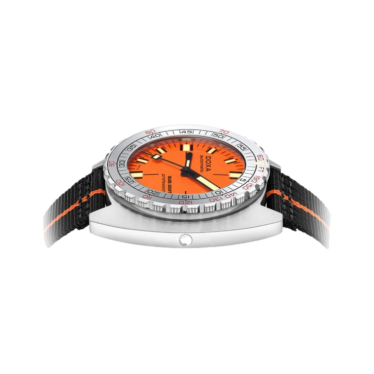 SUB 300T Aristera Professional 42.5mm Orange Diver Watch with Stainless Steel Bracelet - Perfect for Scuba Diving, Water Sports & Everyday Wear