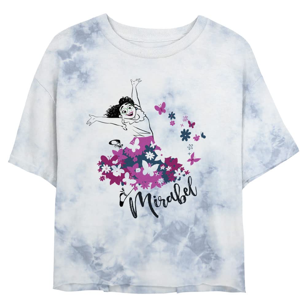 Disney Encanto Mirabel Butterfly Women's Short Sleeve Crop T-Shirt - Soft Casual Summer Top for Theme Parks, Movie Nights & Disney Fans