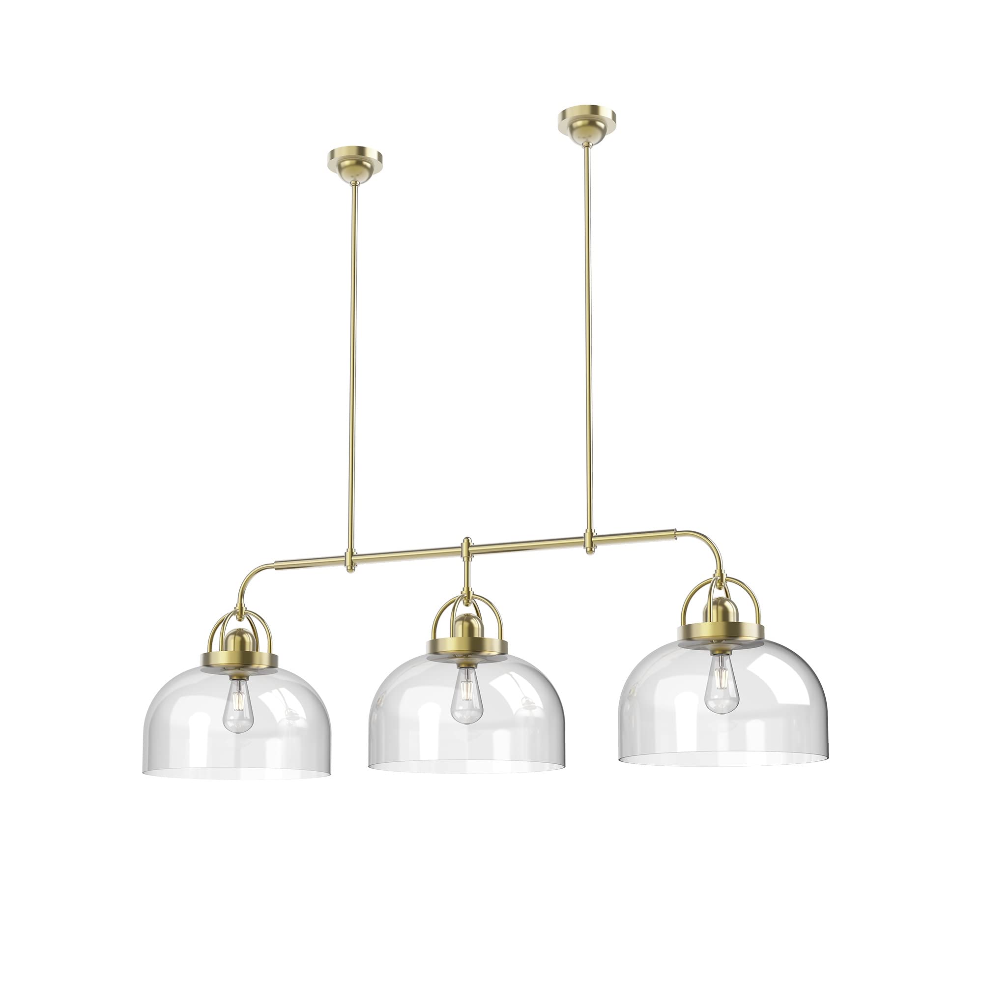 Lancaster 3-Light Island Pendant Lighting Fixture - Modern Kitchen Island Chandelier for Dining Room & Home Decor