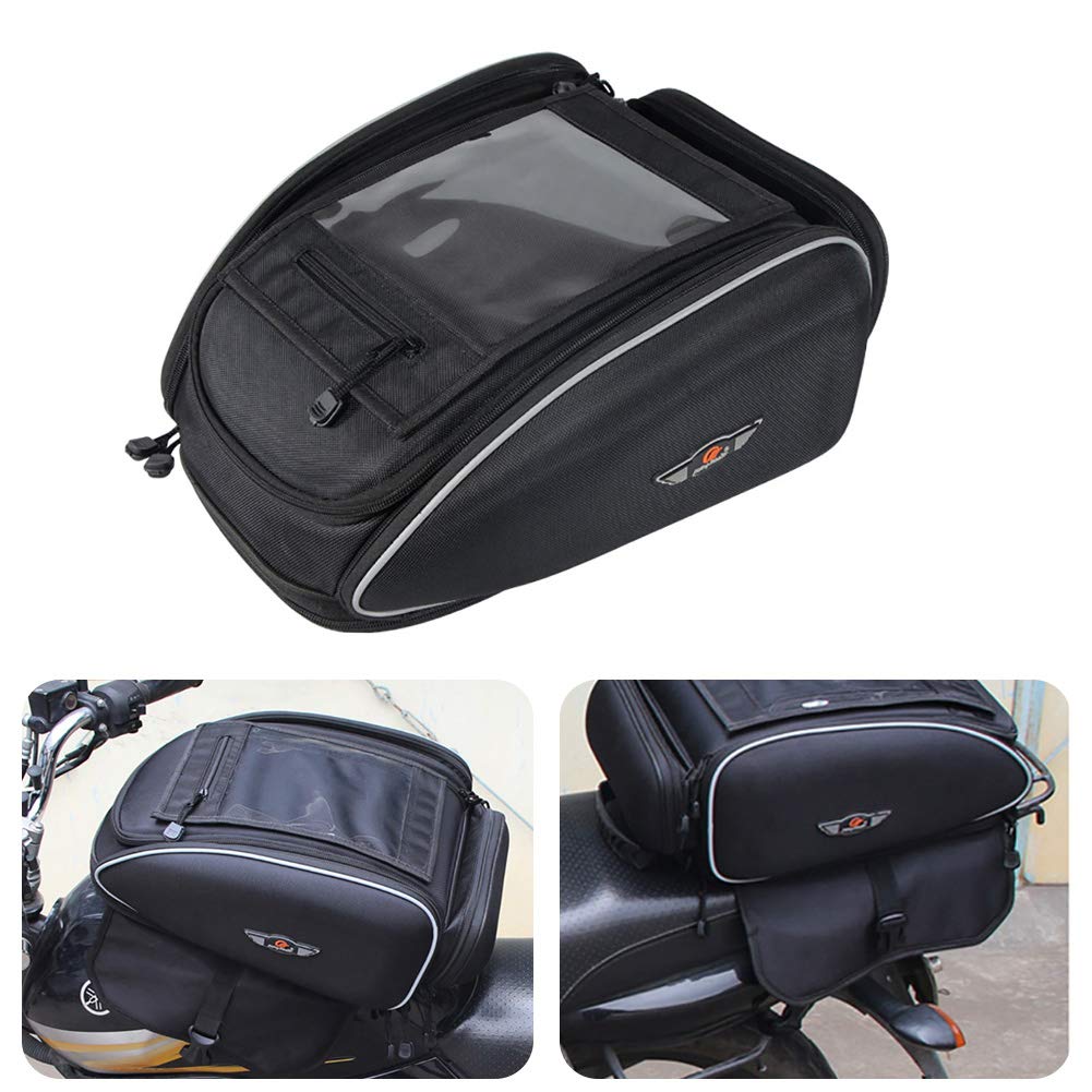 KATUR 30L Motorcycle Magnetic Tank Bag - Waterproof Travel Luggage with Rain Cover for Riding, Racing & Adventure | Durable Fuel-Resistant Backpack for Tools & Gear Storage