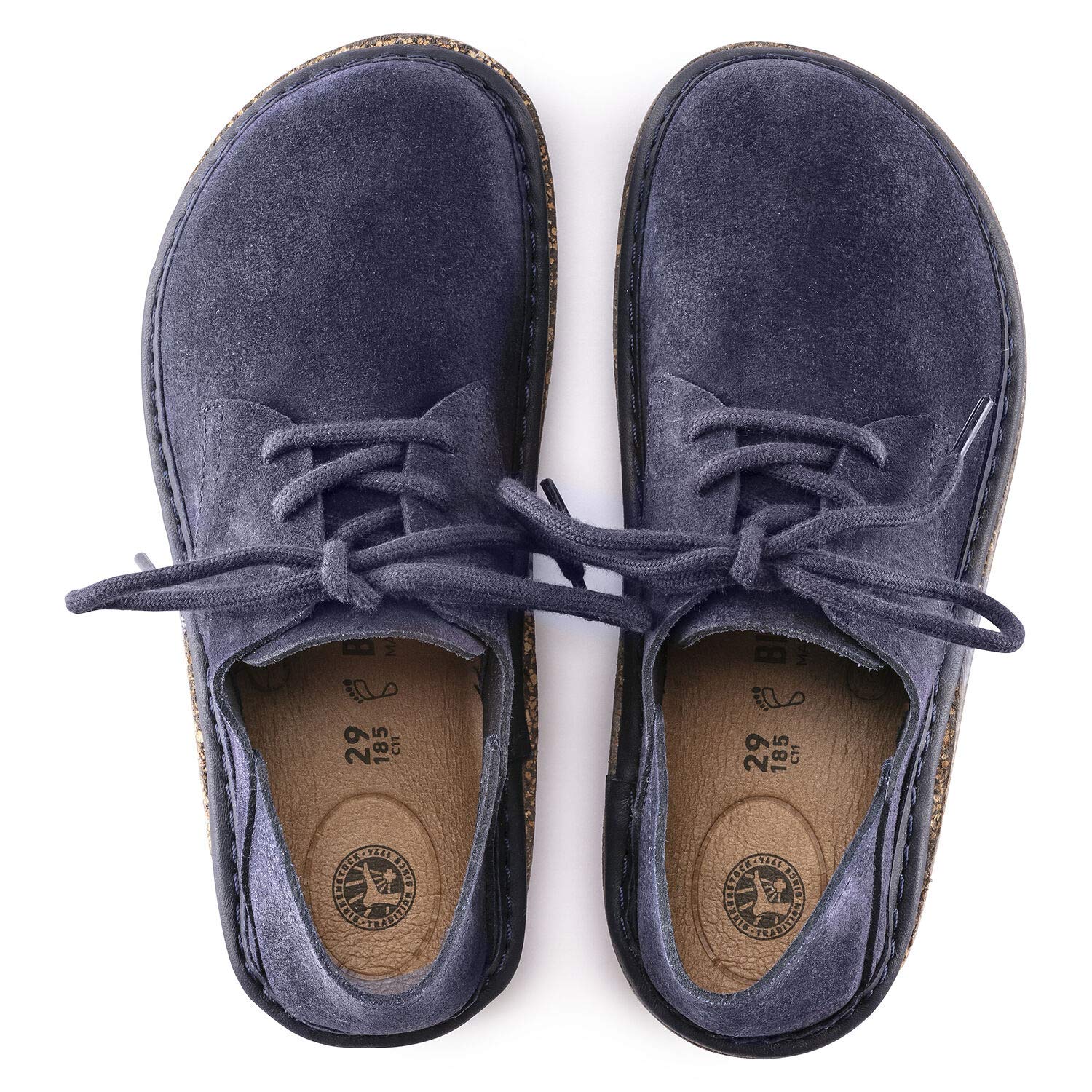 Birkenstock Gary Kids Sandals - Navy Suede Leather Adjustable Straps for Boys & Girls | Comfortable & Durable for School, Play & Outdoor Activities