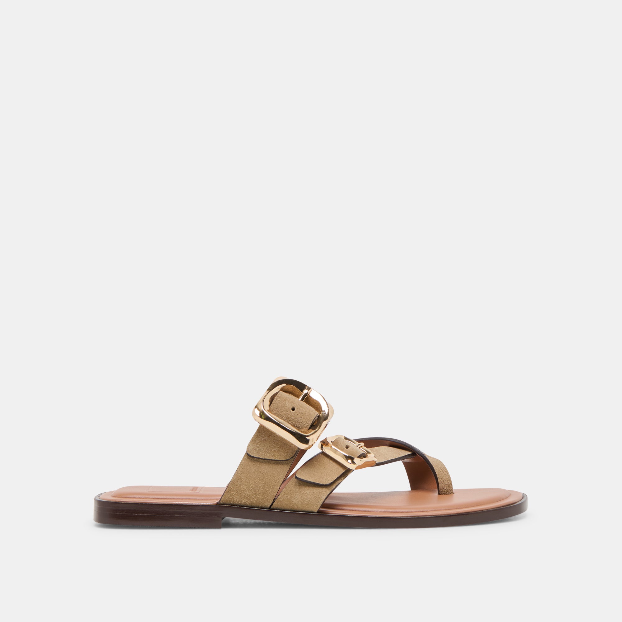 Shore Sandals for Women - Comfortable Taupe Suede Beach Sandals | Perfect for Summer, Vacation & Casual Outings