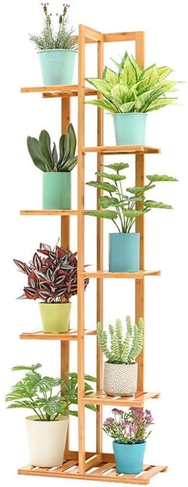 ZZHJYX Elegant Multi-Tier Flower Stand - 145cm Tall Indoor/Outdoor Plant Shelf, Storage Rack & Bookshelf for Living Room, Balcony, Patio - Perfect for Home Decor & Small Space Organization