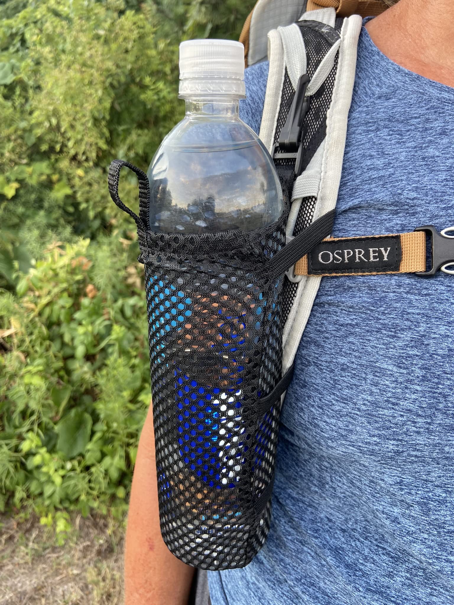 Adjustable Backpack Shoulder Strap Water Bottle Holder - Hands-Free Hydration for Hiking, Running & Travel - Fits Most Standard Water Bottles