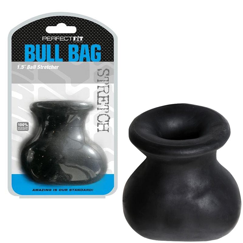 PF Bull Bag XL 1.5 Inch Ball Stretcher - Black | Comfortable Weighted Testicle Stretcher for Men | Enhance Intimacy & Sensation During Playtime or Workout