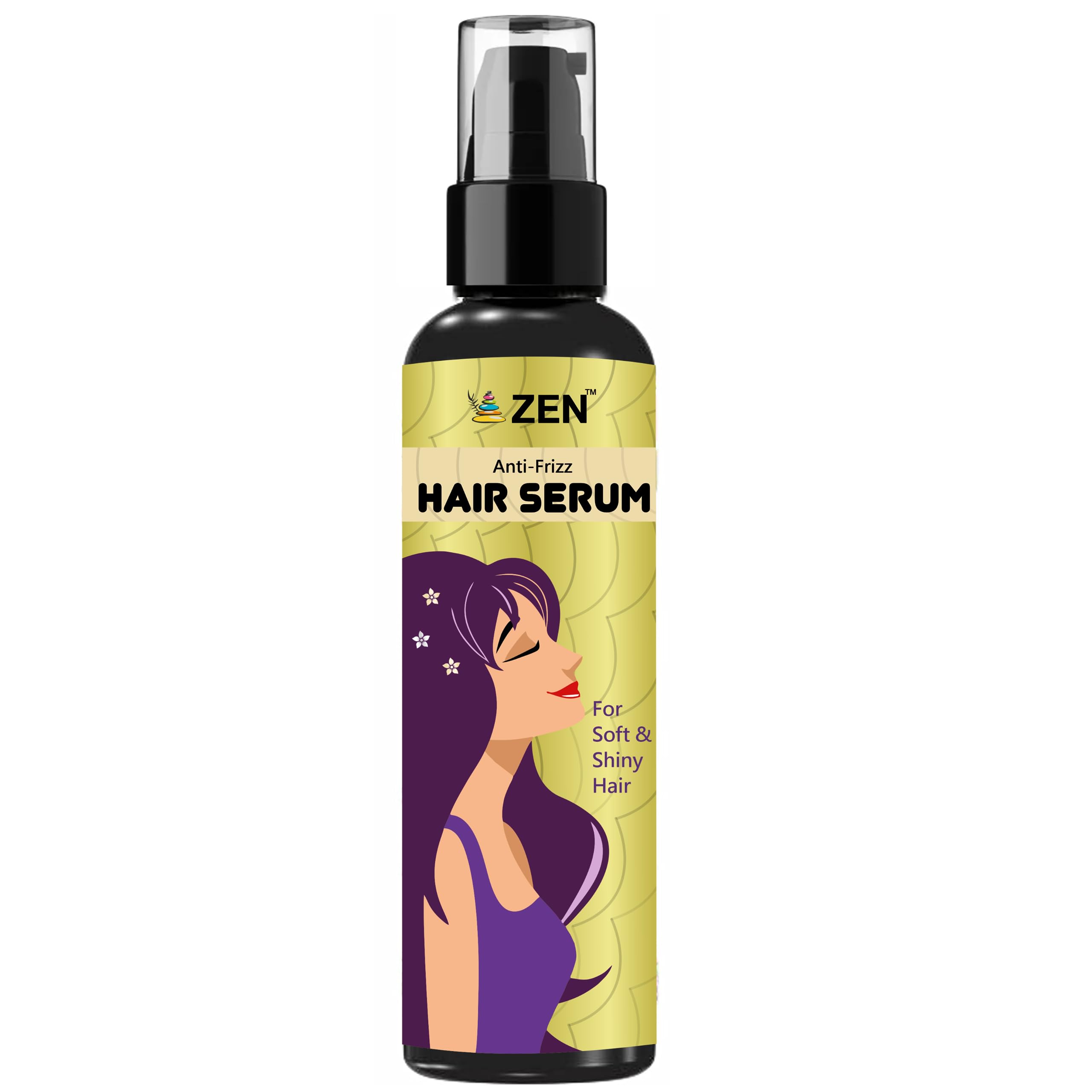 BBEST Zen Ultra Shine Hair Serum 100ml - Frizz Control & Smoothing Treatment for Women & Men | Works on All Hair Types | Adds Shine & Hydration | Perfect for Daily Styling, Heat Protection & Special Occasions