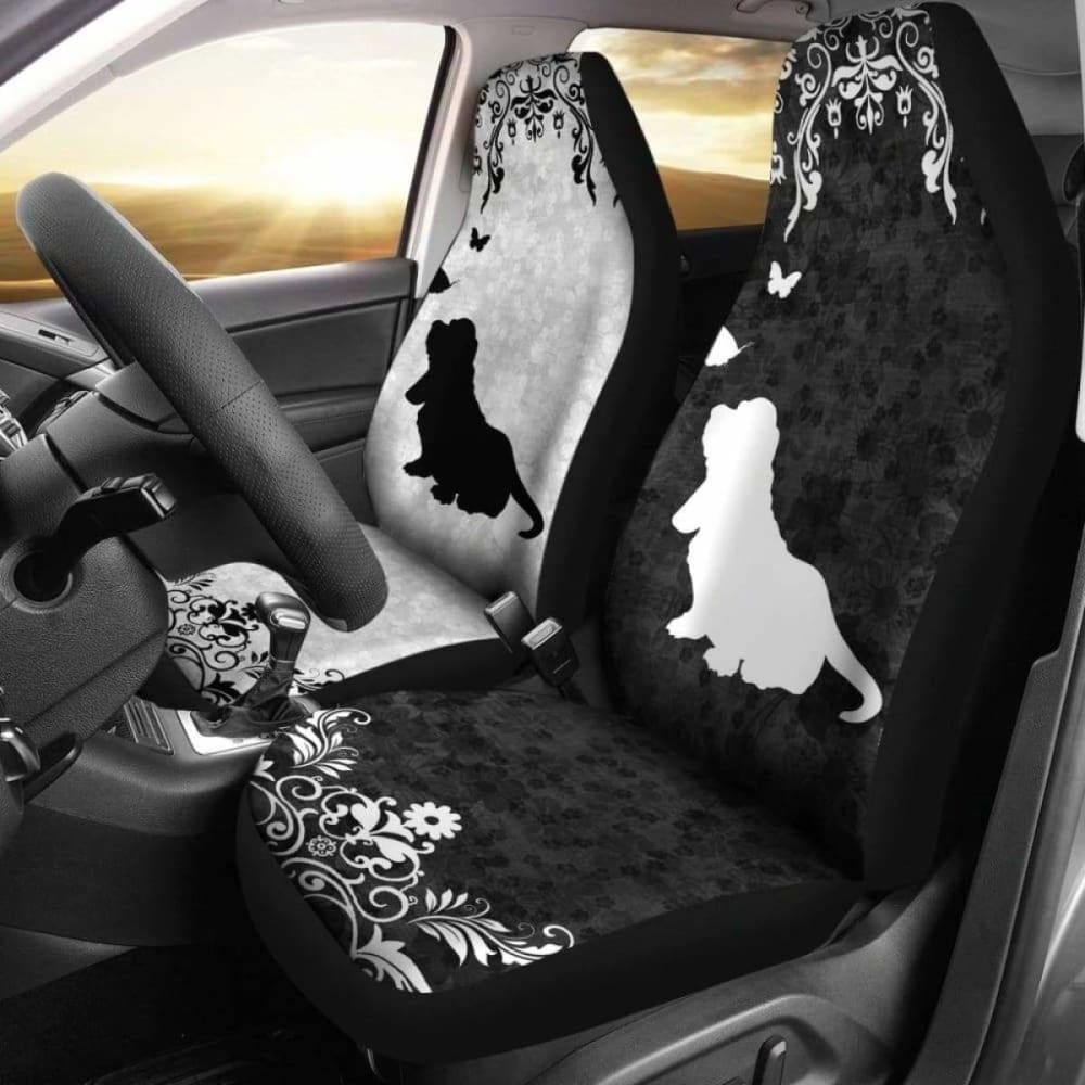 Basset Hound Car Seat Covers for Dogs - Waterproof Pet Seat Protector with Non-Slip Backing - Perfect for Cars, Trucks & SUVs - Keep Your Vehicle Clean from Pet Hair, Dirt & Scratches