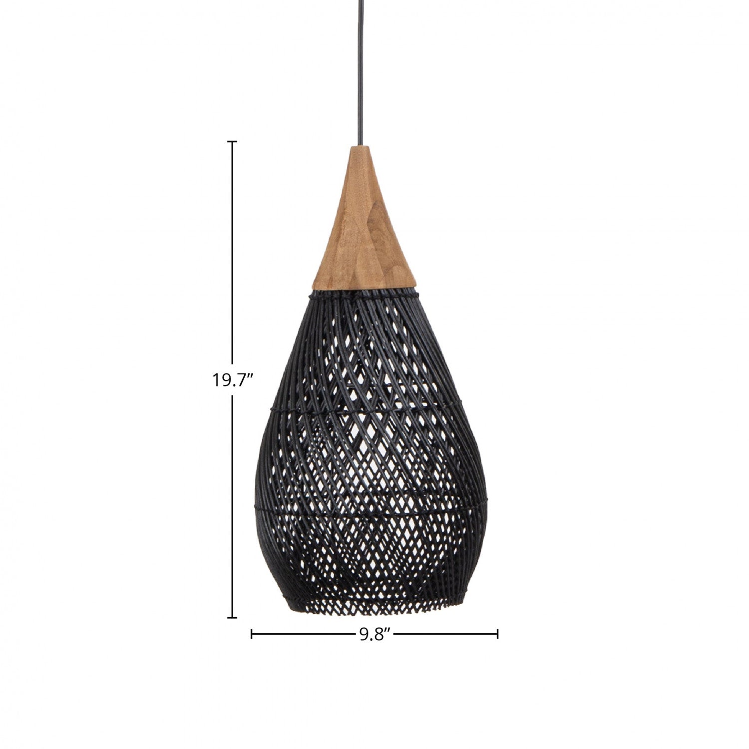 Bayan Horn Pendant Small Black - Stylish Bohemian Jewelry for Women - Perfect for Layering Necklaces, Casual Outfits & Festival Fashion