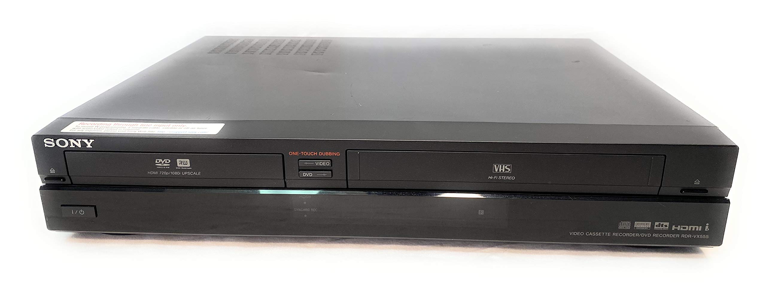 Sony RDR-VX555 DVD Recorder with VHS Player - No Tuner Needed | Watch & Record Movies, Home Videos, and TV Shows | Perfect for Home Entertainment & Video Archiving
