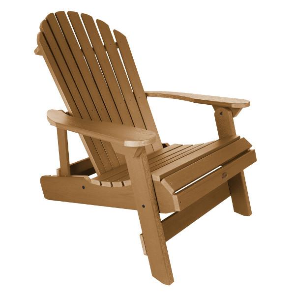 King Hamilton Folding & Reclining Adirondack Outdoor Chair - Patio, Lawn, Garden & Poolside Relaxation - Weather-Resistant Comfort for Backyard, Deck & Camping