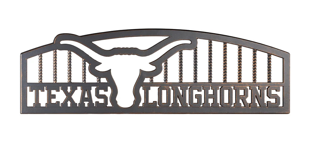 Texas Longhorns Iron Outdoor Bench - Durable & Weather-Resistant for Patio, Garden, and Backyard Decor