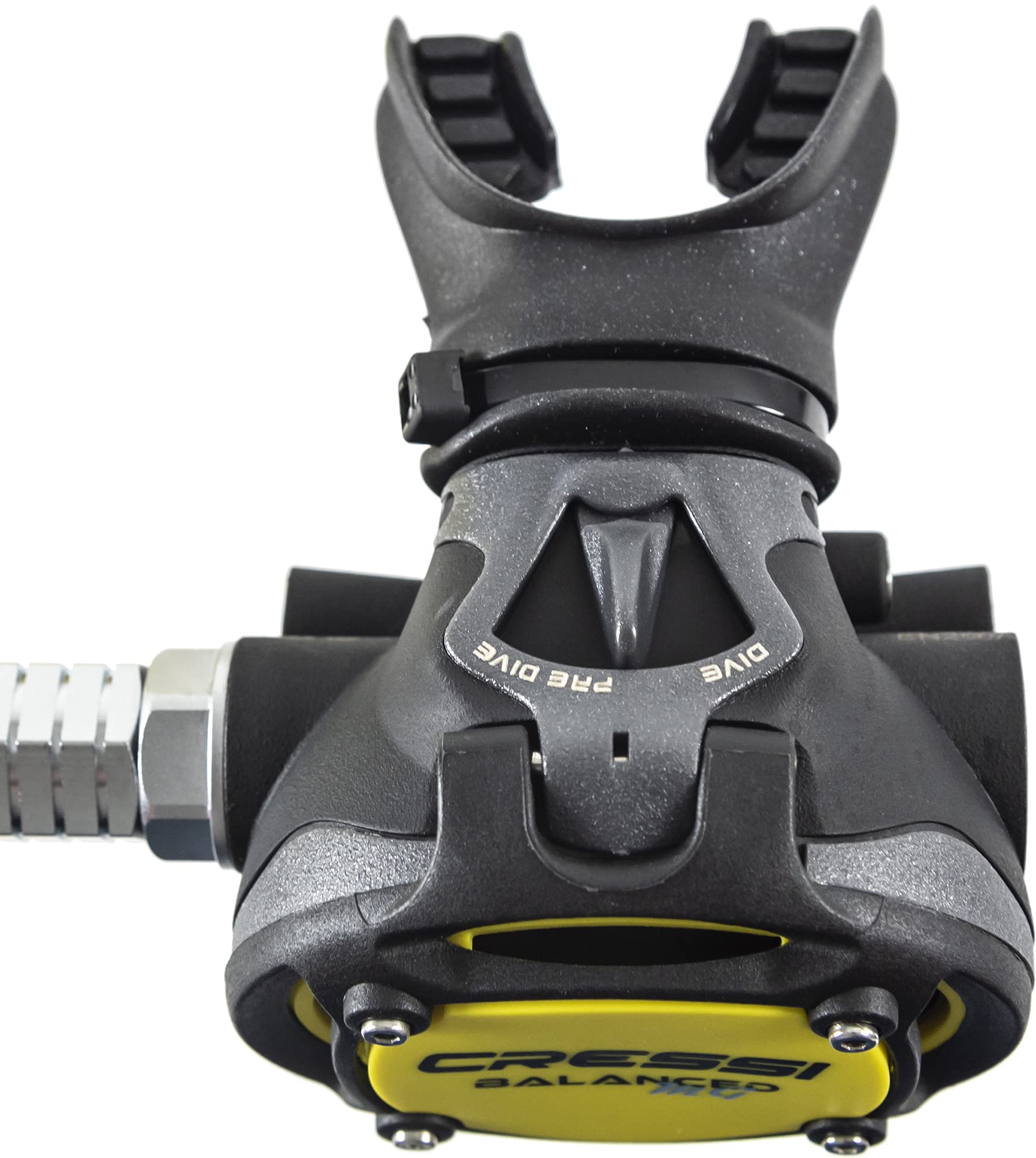 Cressi Octopus MG Balanced Snorkeling Regulator - Yellow for Scuba Diving, Freediving & Underwater Exploration