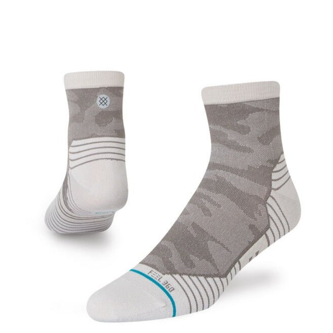 Men's Quarter Socks - Klicks Dark Grey Athletic Socks for Running, Hiking & Casual Wear - Breathable & Comfortable - FINAL SALE