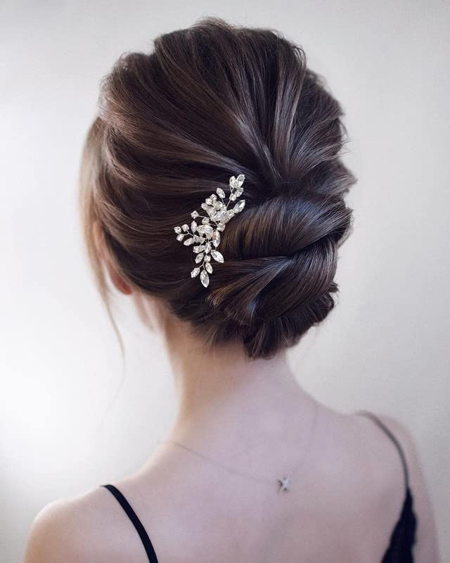 Shidara Bridal Hair Accessories - Handmade Crystal Wedding Hair Pins with Rhinestones for Women | 3-Piece Set (Multi-Color) | Perfect for Bridal Showers, Weddings, Prom & Special Occasions