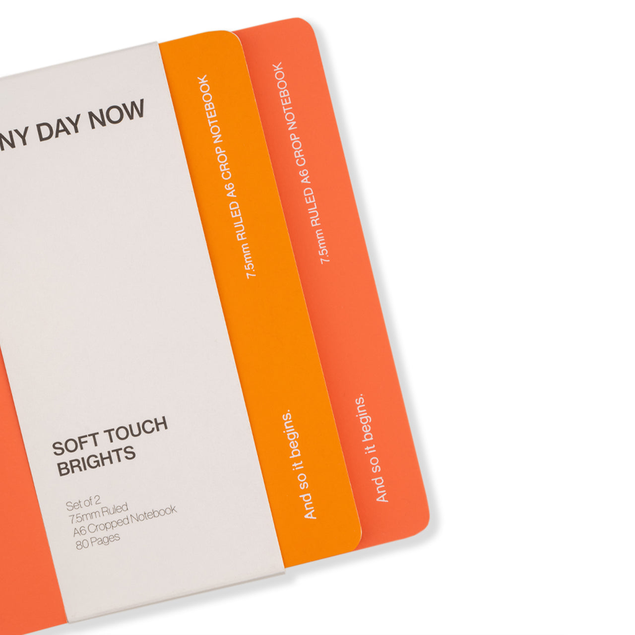 Soft Touch Notebook Set of 2 - Ruled A6 Cropped Journal for Writing, Note Taking & Sketching - Perfect for Office, School & Travel