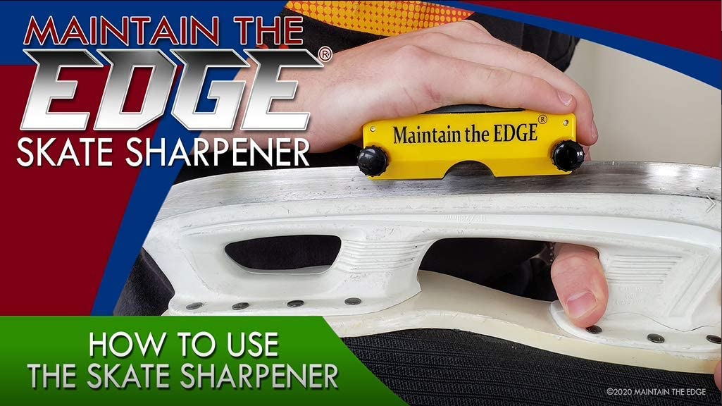 Professional Handheld Hockey Skate Sharpener - Portable Ice Skate Blade Sharpening Tool for Hockey Players - Perfect for On-the-Go Maintenance at Rinks & Home Practice