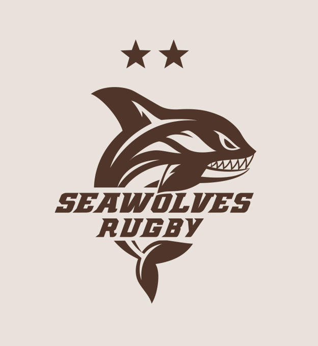 Seawolves Women's Rugby Cropped Cream Hoodie - Soft & Comfortable Pullover for Training, Games & Casual Wear