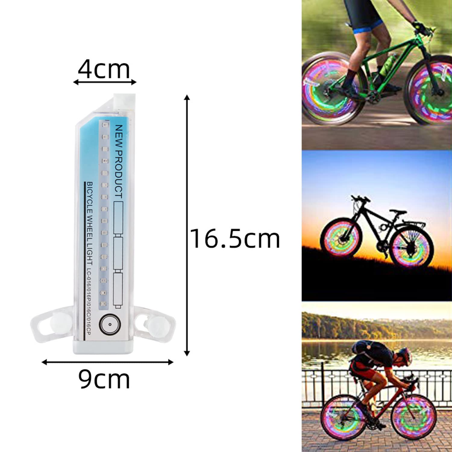 Best Bike Wheel Lights for Night Riding - LED Spoke Lights for Safety & Fun - Waterproof & Easy to Install - Perfect for Cycling, Commuting, and Outdoor Adventures
