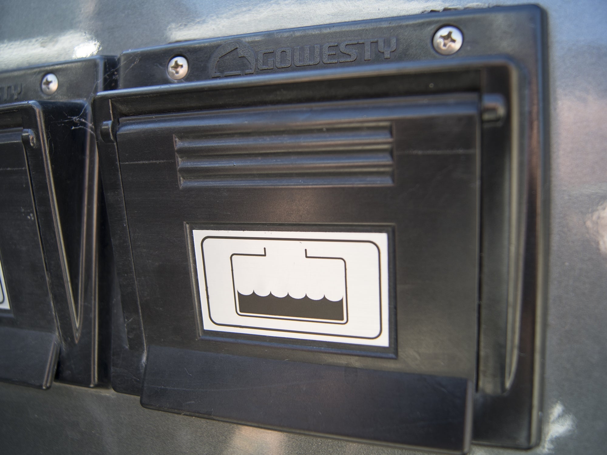 Vanagon Fuel Tank Filler Hook Up Decal - Durable Vinyl Sticker for VW Vanagon Camper Van Accessories & Restoration Projects - Perfect for Customization, DIY Upgrades, and Vintage Van Enthusiasts