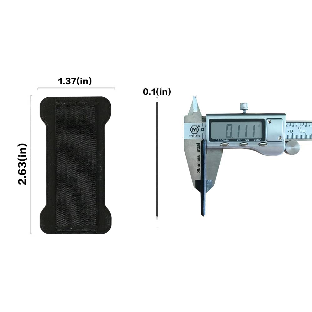Ultra Thin Anti-Slip Finger Strap Phone Holder - Universal Cell Phone Grip Band for iPhone, Samsung & Smartphones (2 Pack, Black) - Perfect for Running, Gym Workouts & Daily Commute
