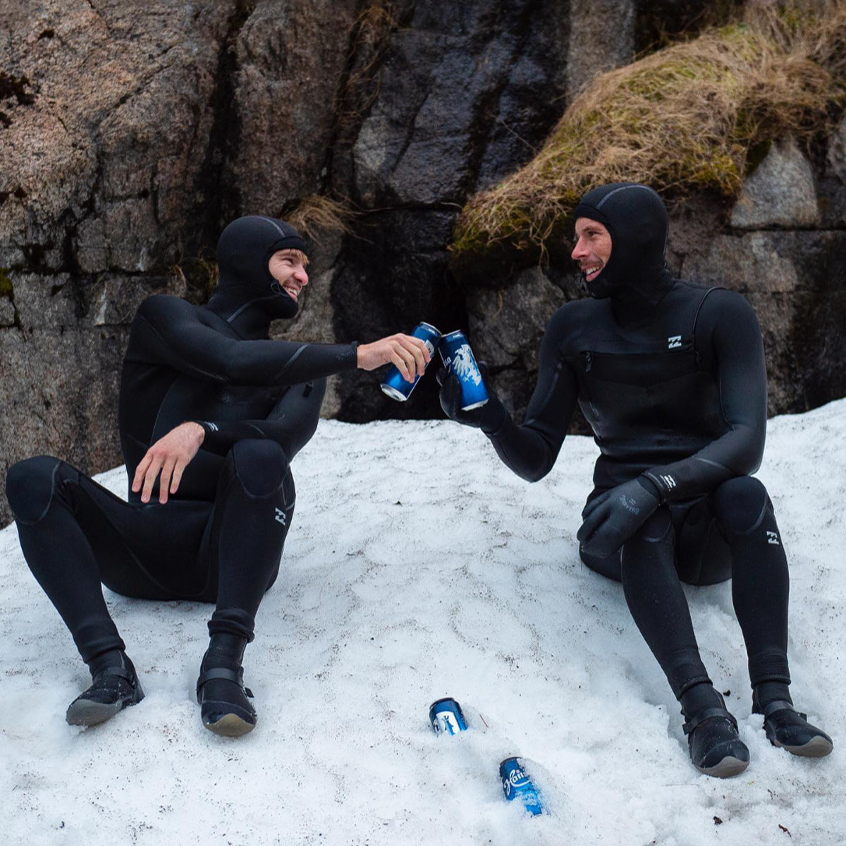 5/4mm Men's Billabong Furnace Hooded Wetsuit - Premium Neoprene Surfing & Diving Suit for Cold Water Adventures