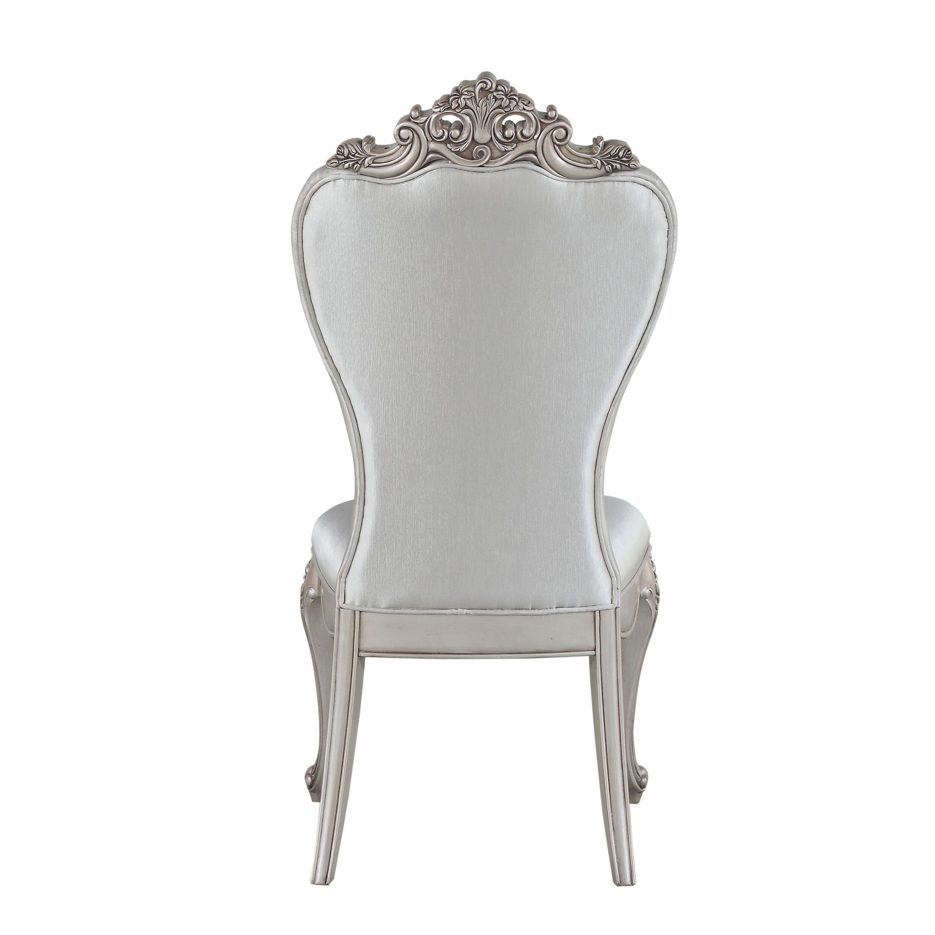 Luxury Cream & Golden Ivory Tufted Side Chairs Set of 2 - Elegant Accent Chairs for Dining Room, Living Room or Bedroom Decor