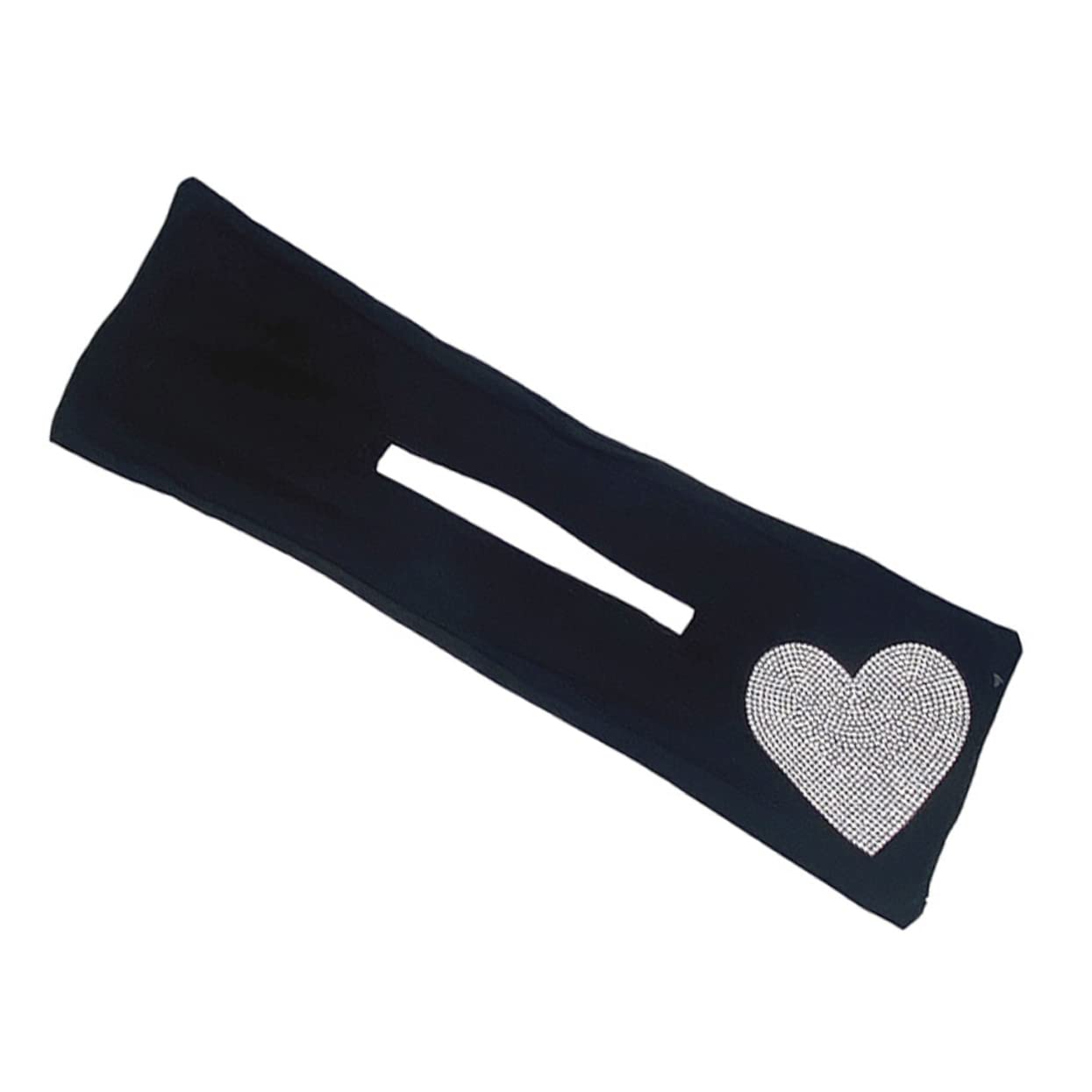 FRCOLOR Invisible Hair Bun Maker for Women - Heart Shaped Hair Clip with Rhinestones | Perfect for Weddings, Parties & Everyday Hairstyles