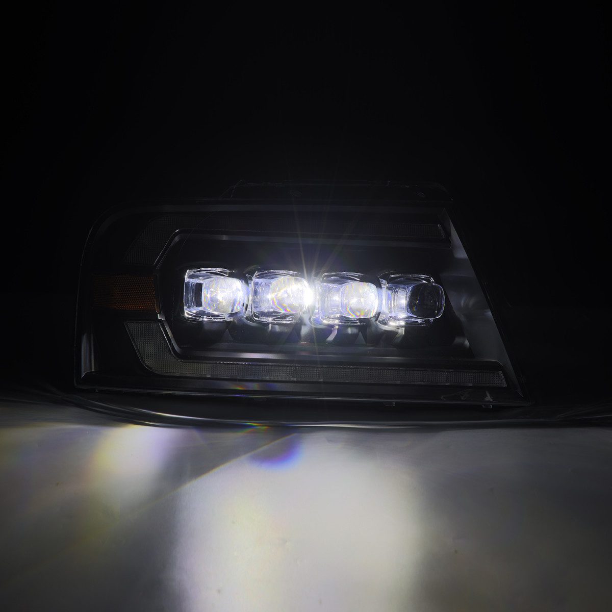 04-08 Ford F150 & 06-08 Lincoln Mark LT NOVA Series LED Projector Headlights - Black Housing - High Performance Lighting for Night Driving & Off-Road Adventures