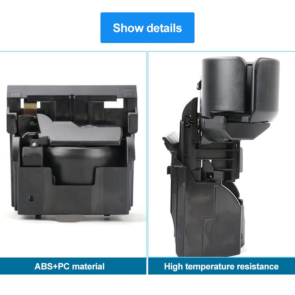 Premium ABS Plastic Car Center Console Cup Holder - Compatible with Mercedes-Benz S-Class W220 & W221 Models - Durable Drink Holder for Coffee, Tea, and Beverages - Perfect for Road Trips, Commuting, and Daily Driving