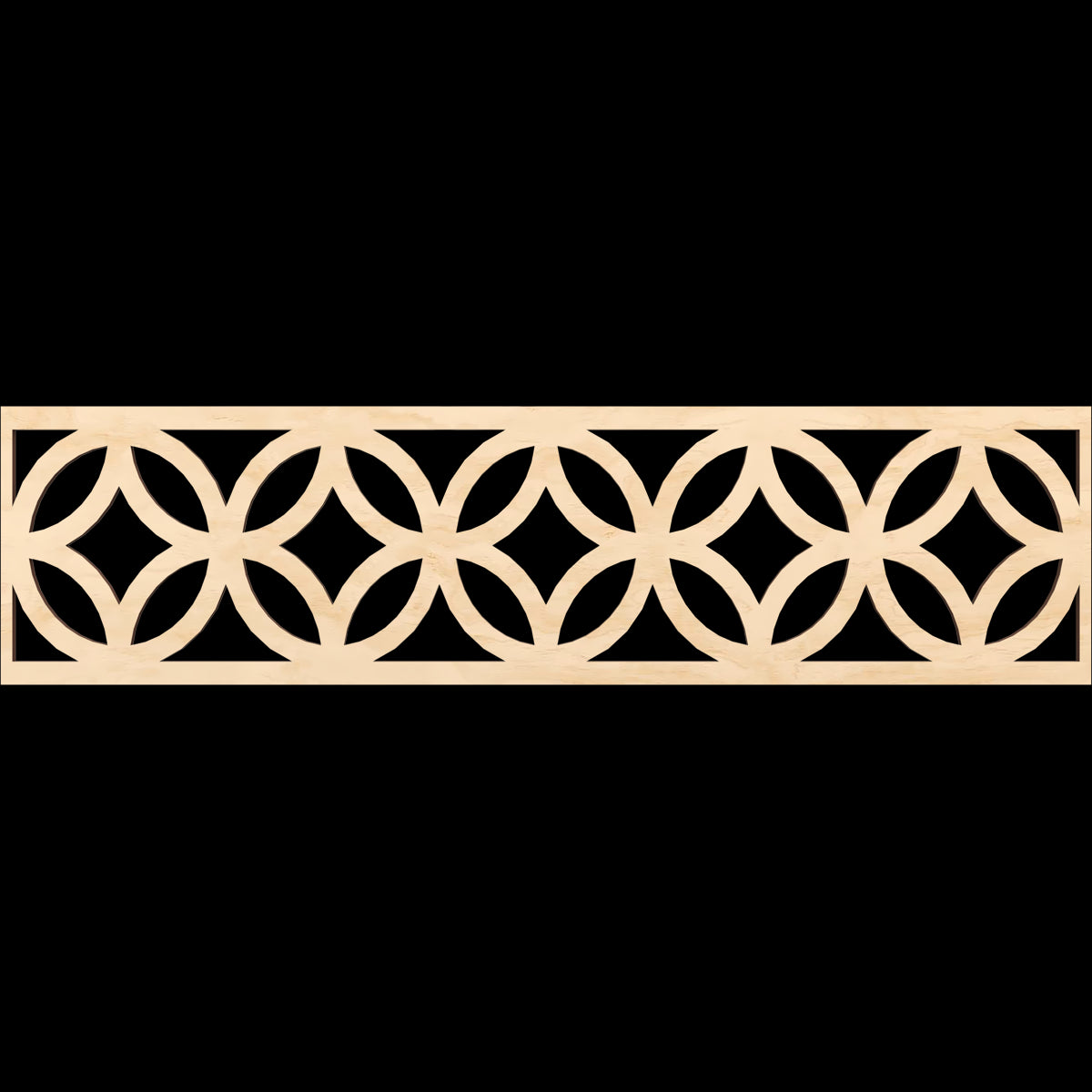 Crosby Fretwork Moulding - Decorative Wood Trim for Home & Furniture DIY Projects - Perfect for Cabinets, Doors, and Wall Accents