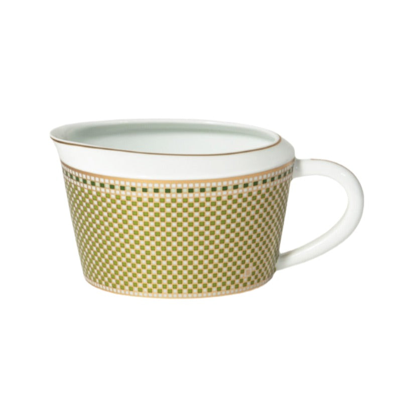 Augusta Gravy Boat - Elegant Ceramic Sauce Pourer with Handle & Spout for Thanksgiving, Dinner Parties & Holiday Meals - Perfect for Serving Gravy, Syrup & Dressings
