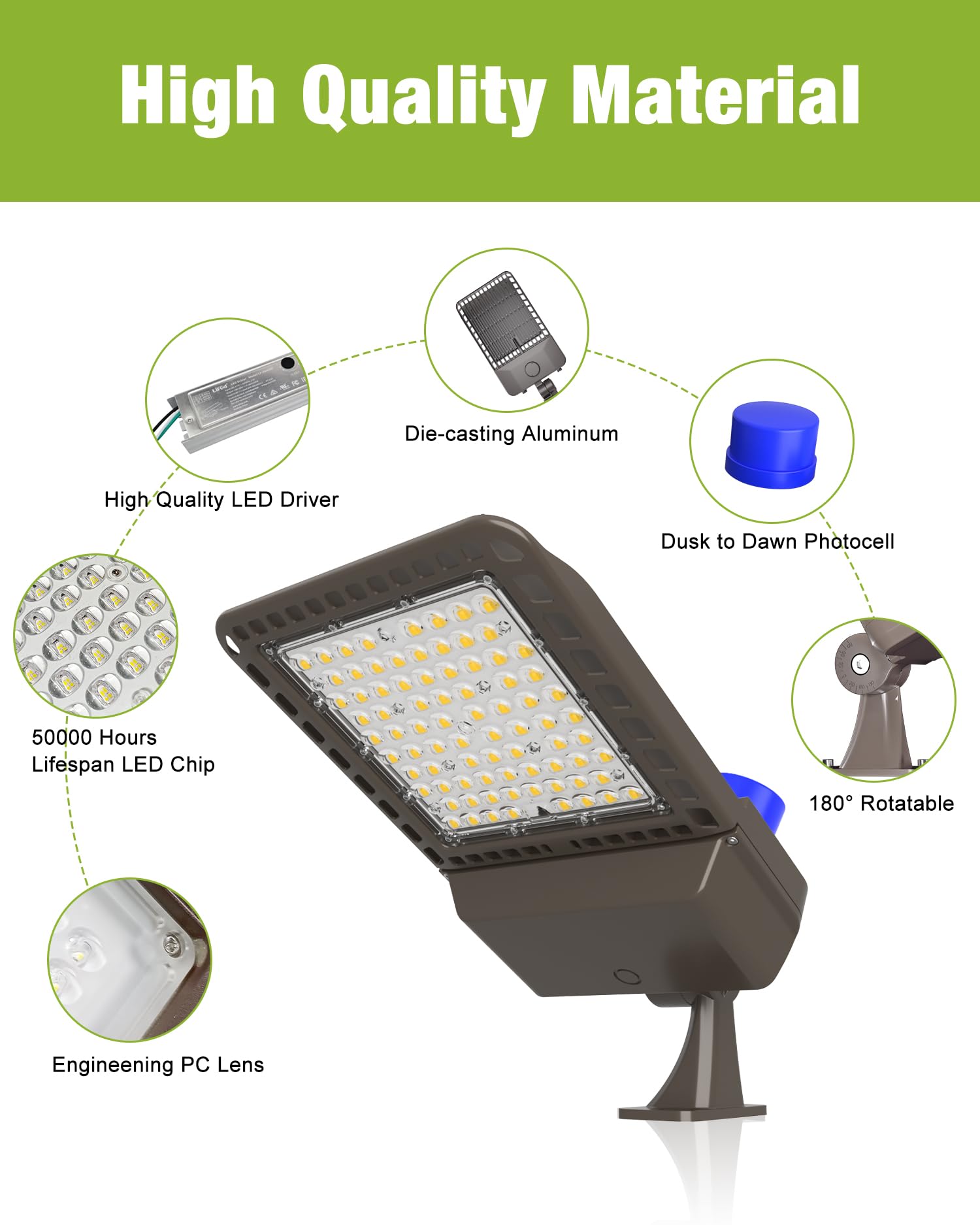 200W LED Shoebox Light with Photocell Sensor - 28000LM 5000K Daylight, IP65 Waterproof Outdoor Lighting - Perfect for Parking Lots, Sports Stadiums, Warehouses & Backyards (3 Pack)