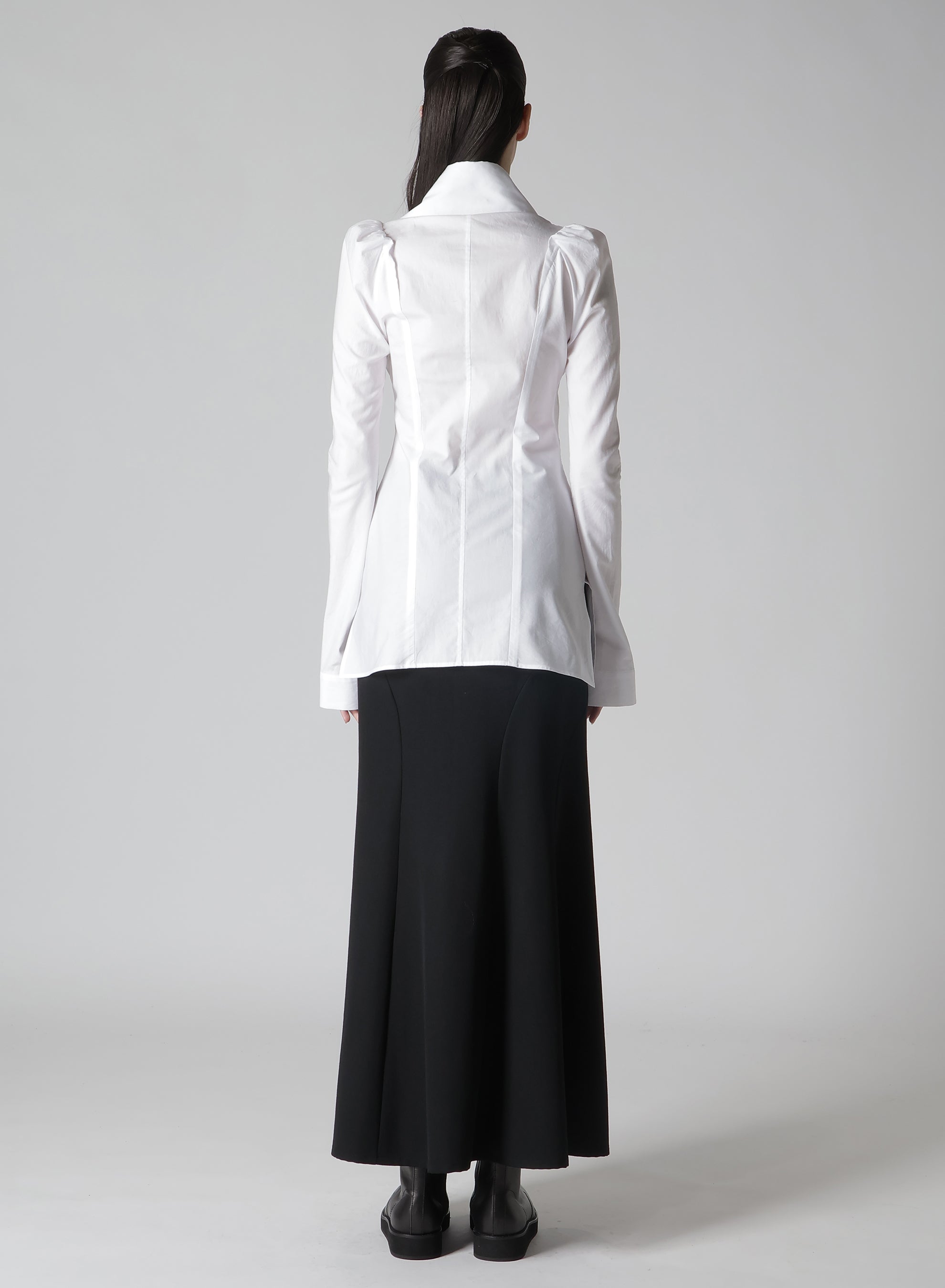 COTTON BROAD PUFF SLEEVE SLIM FIT BLOUSE for Women - Elegant Office Wear & Casual Outfit
