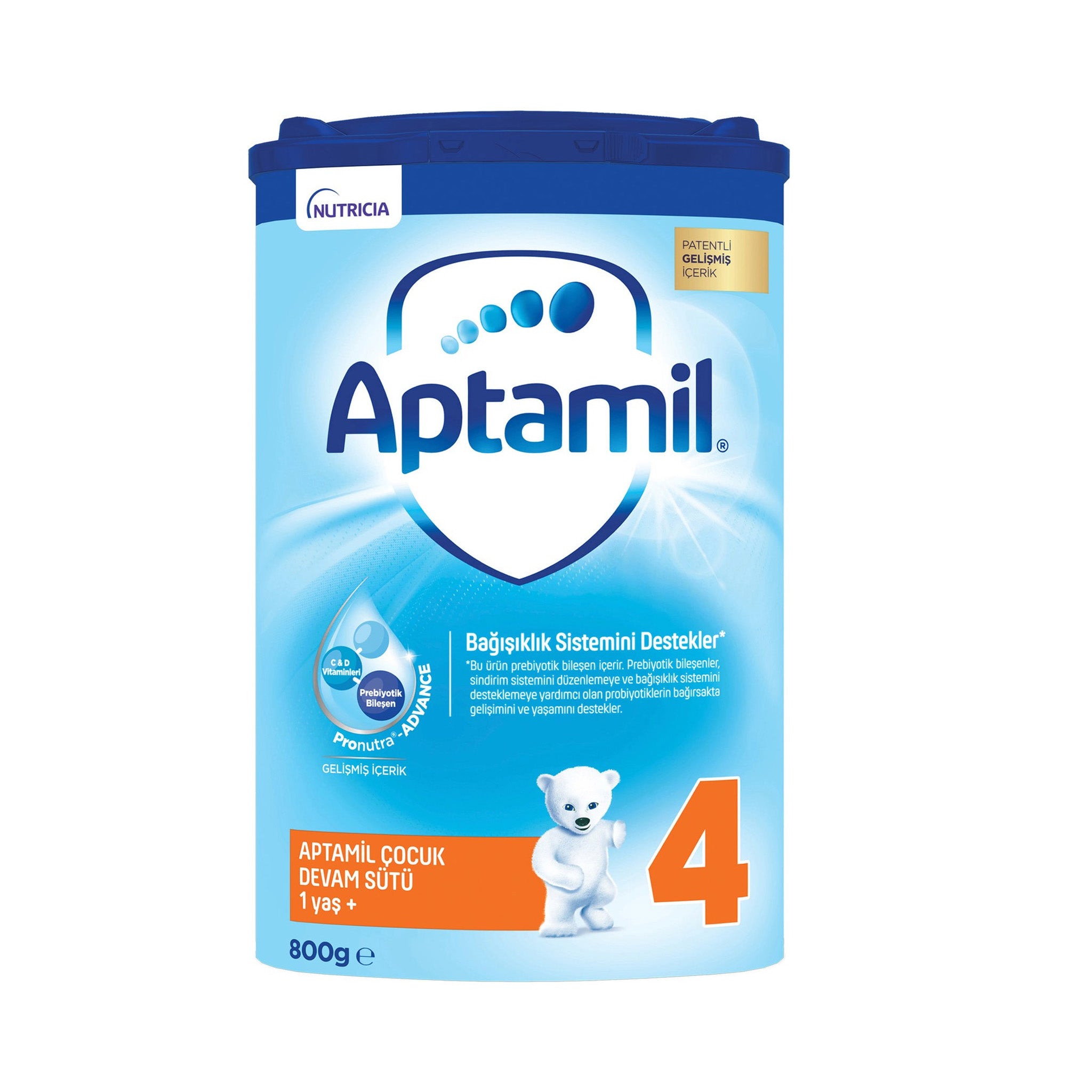 Aptamil 800g (Stage 4) Baby Formula Powder - Pack of 6 | Premium Nutrition for Growing Infants 6-12 Months | Ideal for Daycare, Travel & Home Feeding