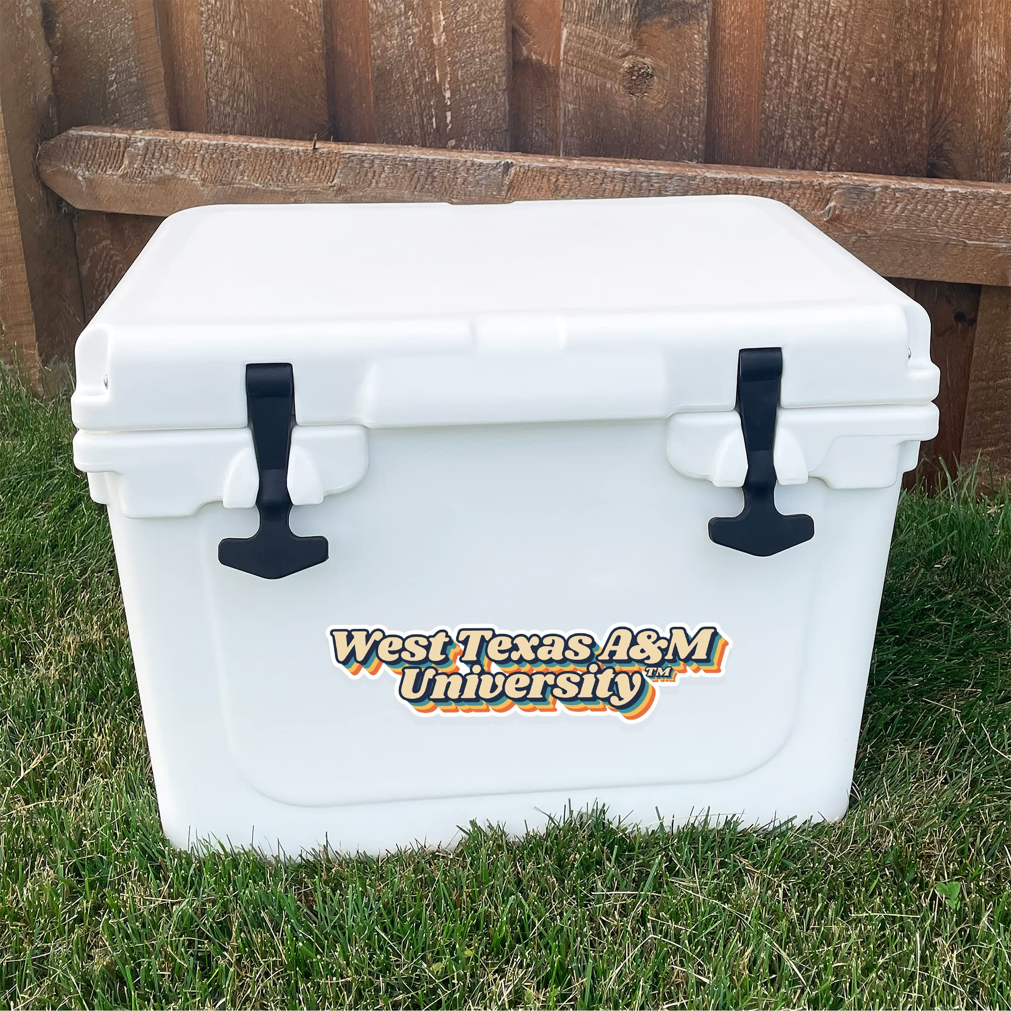 Vintage WTAMU Buffaloes Vinyl Decal Sticker - Waterproof Laptop, Water Bottle, Car, Scrapbook Decal - Perfect for College Dorm, School Spirit, Alumni Pride & Fan Collections (70's Retro Style)