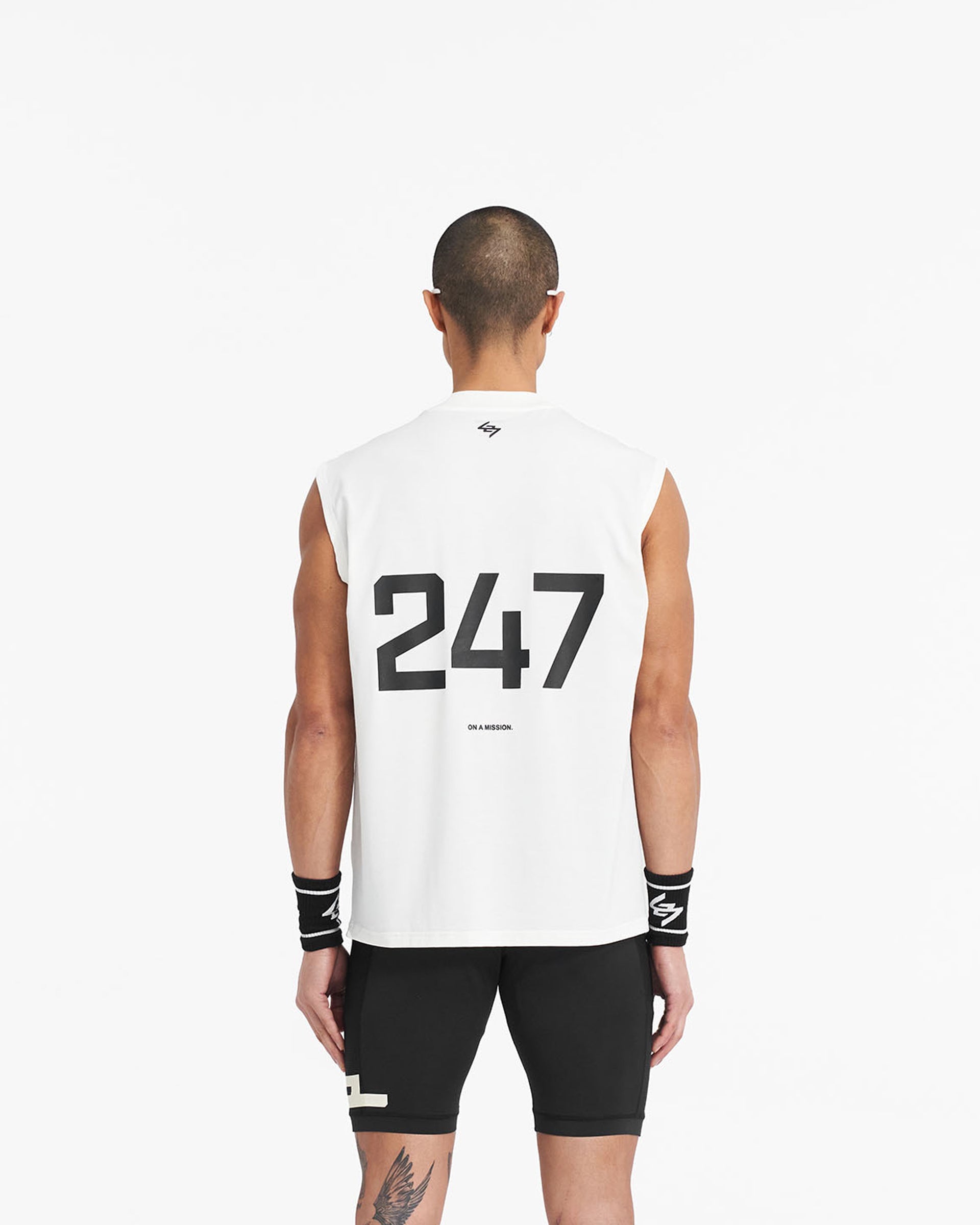 247 Oversized Tank Top - Flat White - Comfortable & Stylish Women's Casual Wear for Summer, Gym, and Everyday Outfits