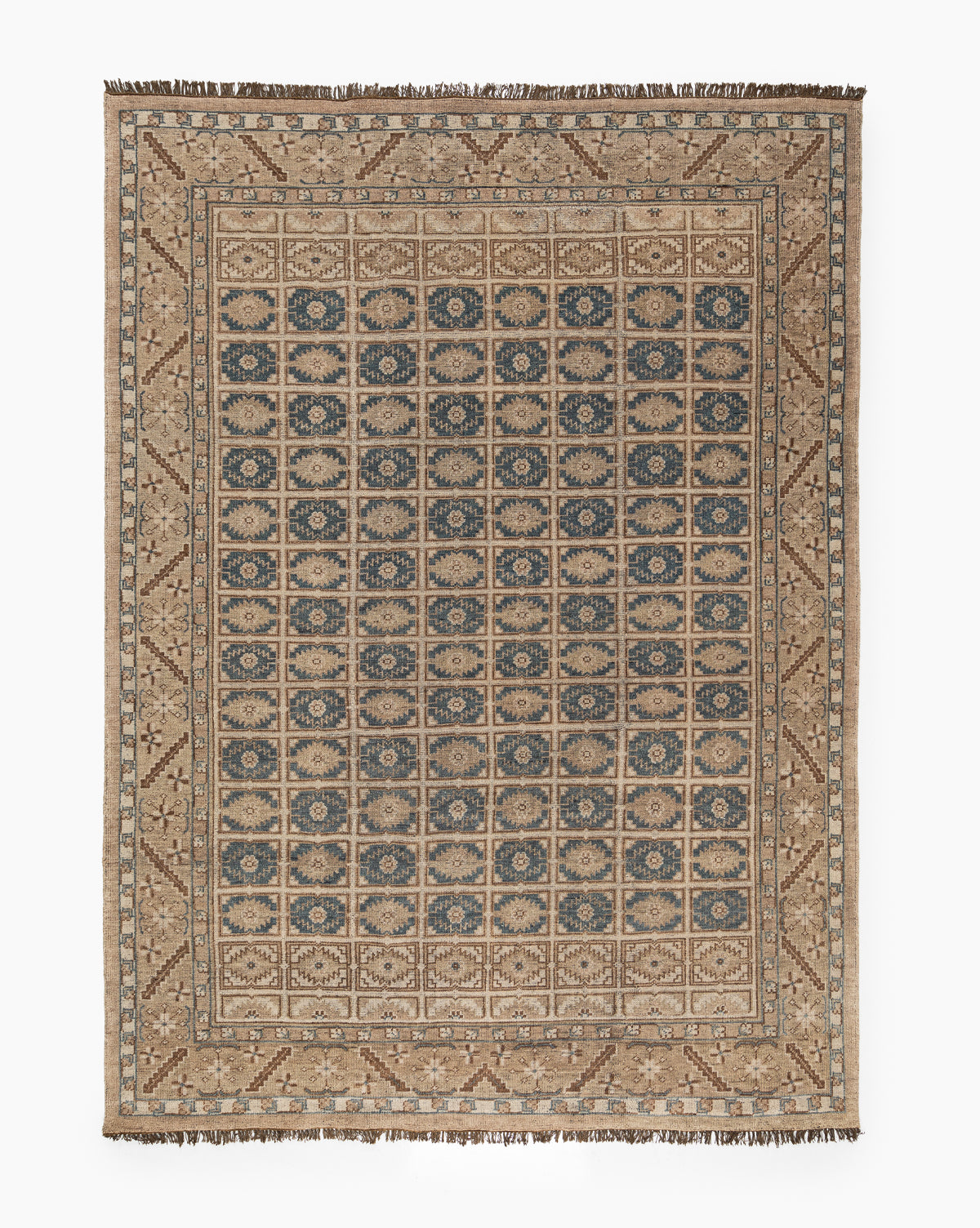 Hand Knotted Wool Rug by Nunez - Premium Handmade Area Rug for Living Room, Bedroom & Dining Room - Soft & Durable Home Decor