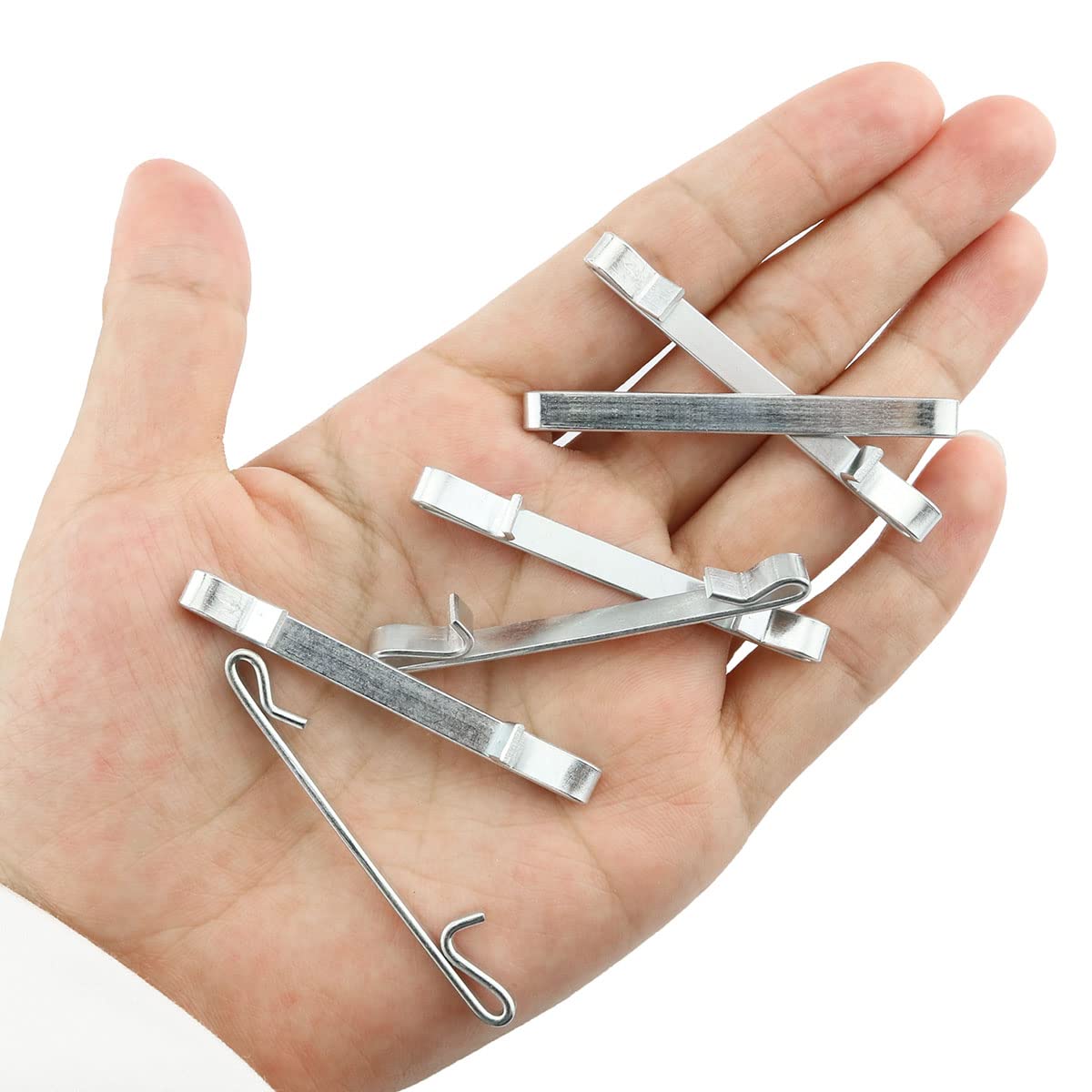6PCS Tool Box Drawer Clips - Double Loop Style Slide Retaining Keeper Clips for Large Tool Box Replacement Parts | Secure & Organize Tools in Workshop, Garage & Truck Toolboxes