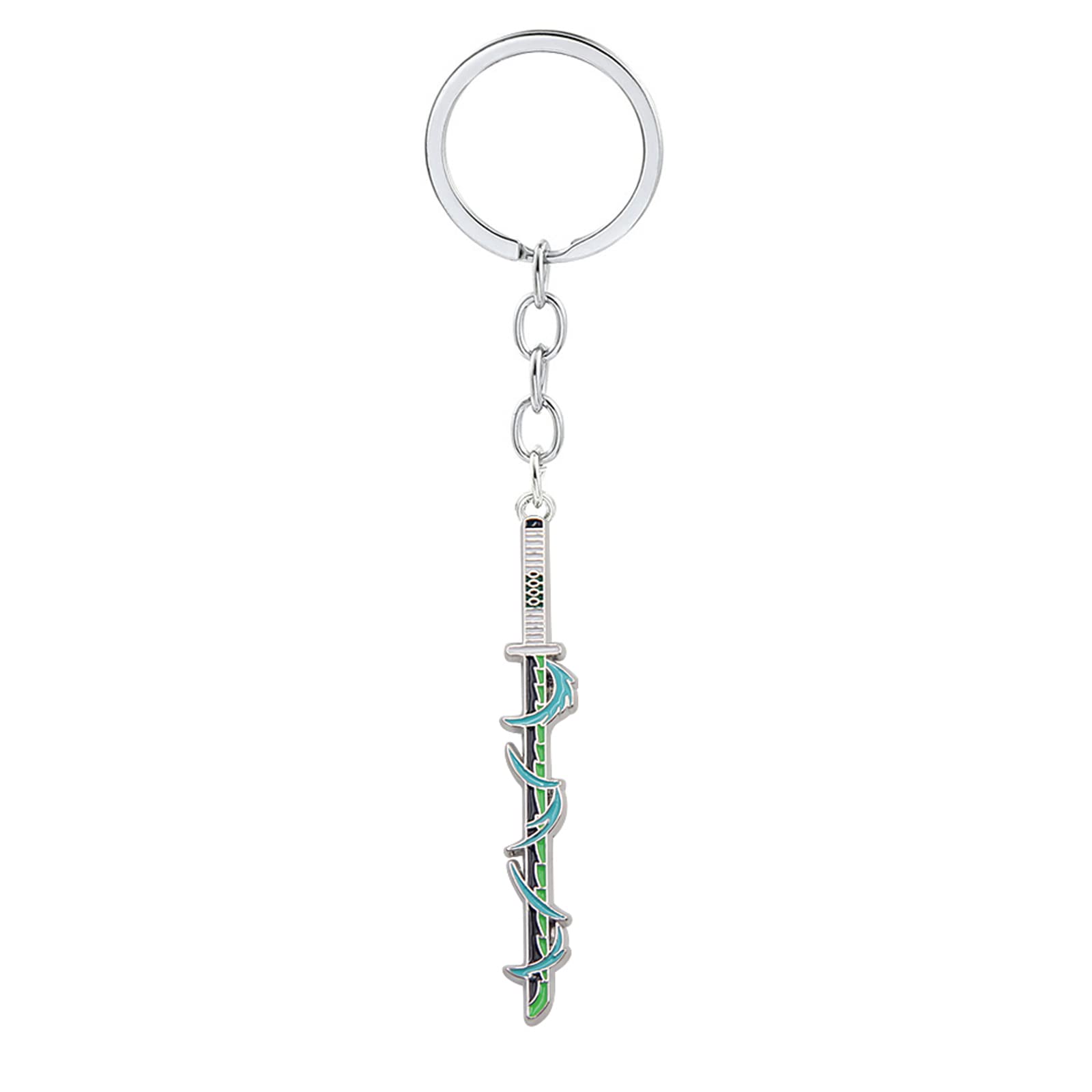 Kimetsu No Yaiba Demon Slayer Anime Metal Keychains - Stylish Cosplay Accessories for Men & Women - Perfect Gifts for Anime Fans, Cosplay Events, and Daily Use