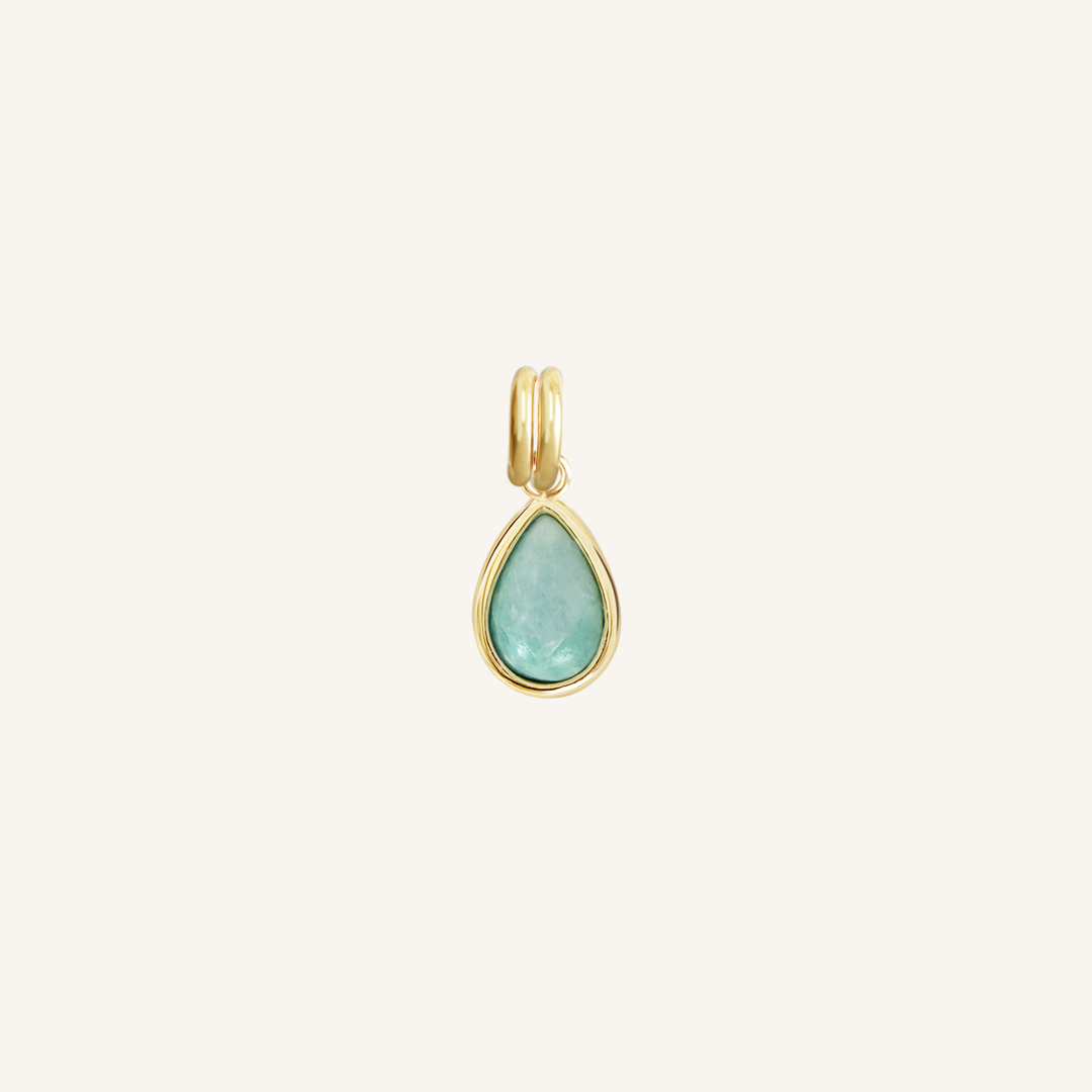 Amazonite Healing Stone Pendant Necklace - Natural Gemstone Jewelry for Stress Relief & Positive Energy - Perfect for Meditation, Yoga & Spiritual Gifts