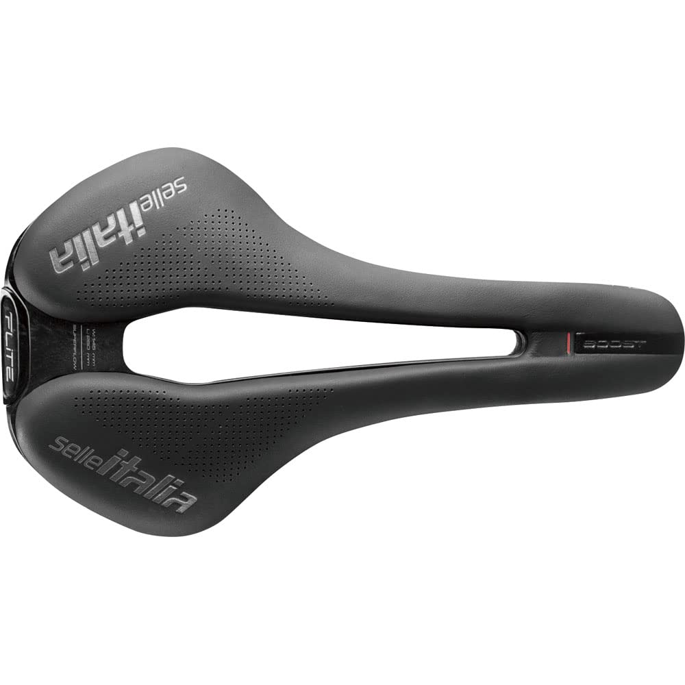 Selle Italia Flite Boost Gel Kit Carbonio Superflow Bike Saddle - Lightweight Carbon Road Bike Seat for Racing & Long-Distance Cycling | Perfect for Road Bikes, Triathlon & Endurance Rides