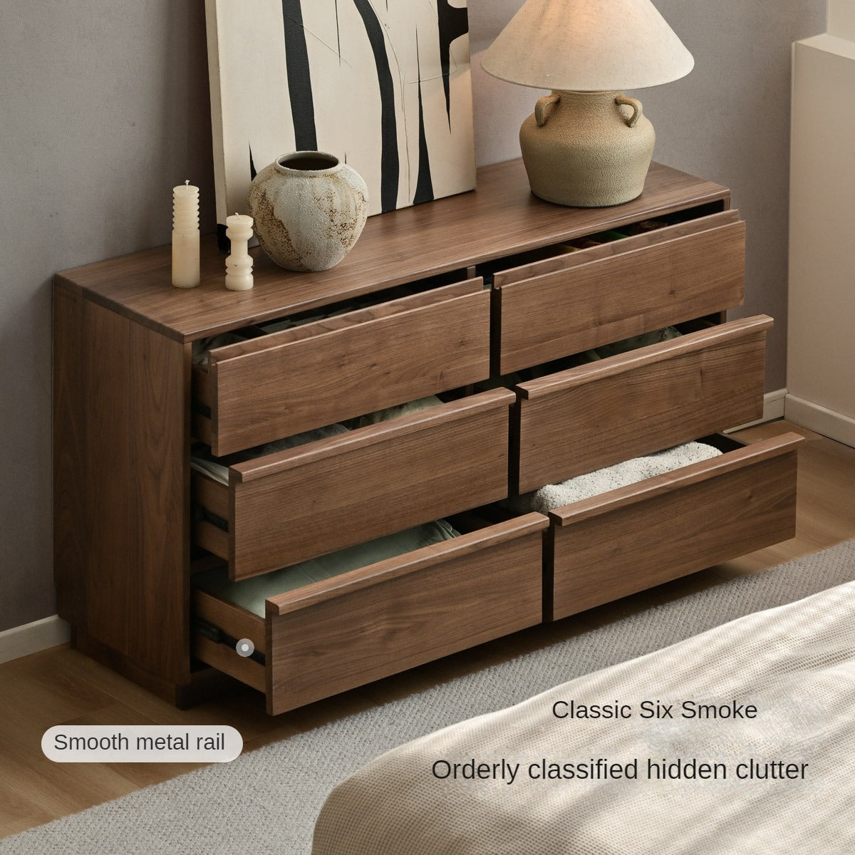 Premium Black Walnut Solid Wood Storage Box - Handcrafted Organizer for Jewelry, Keepsakes & Home Decor | Perfect for Bedroom, Office & Gift Giving