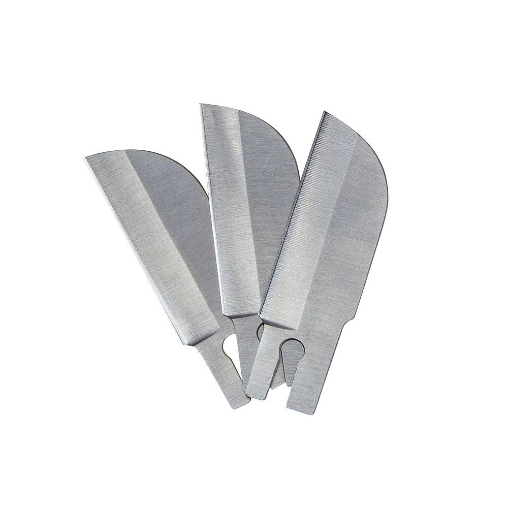 Klein Tools 44138 Replacement Coping Blades (3-Pack) - Compatible with Klein Tools Folding Utility Knife Model 44218 - Sharp Durable Blades for Woodworking, Drywall & DIY Projects