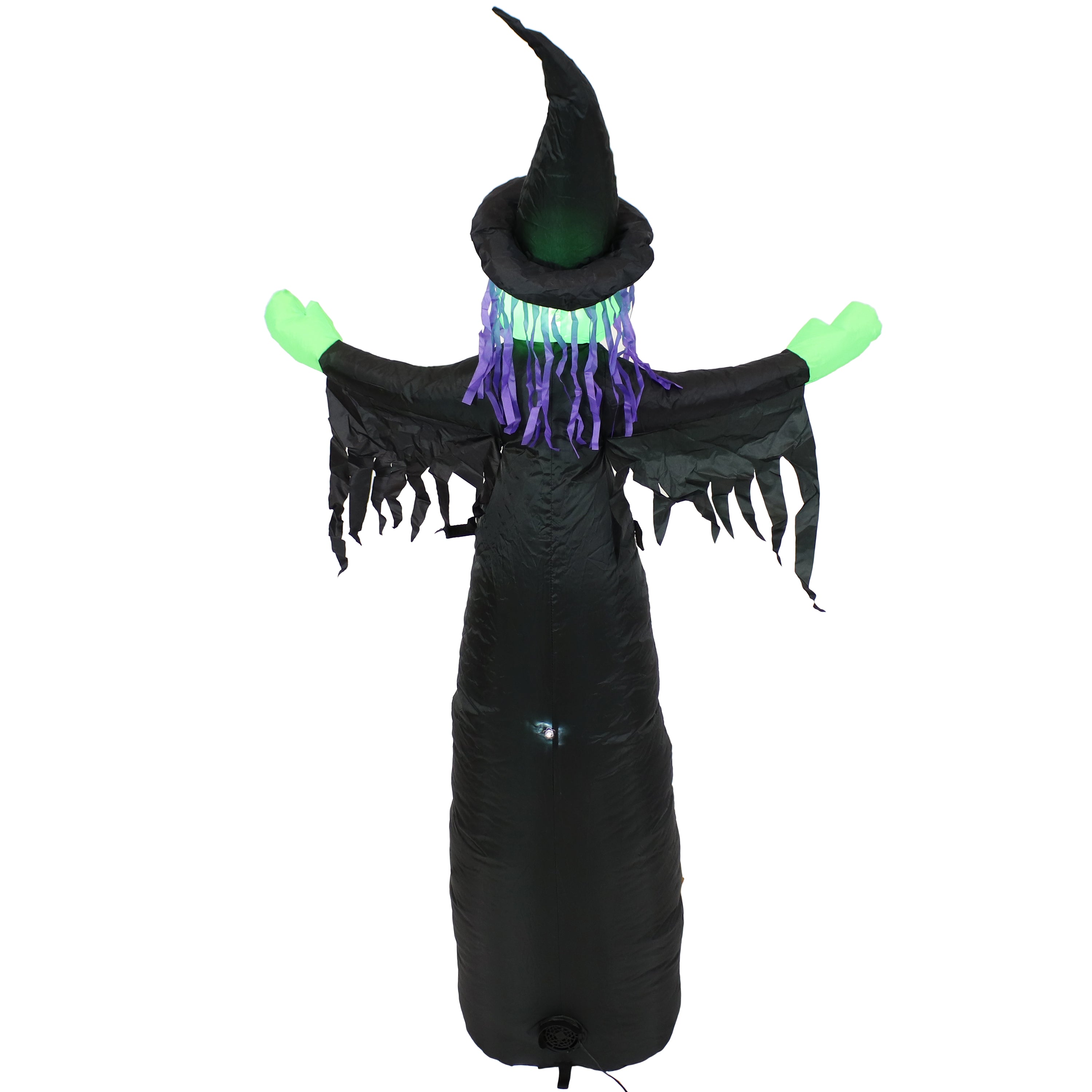 5' H Sunnydaze Wendolyn the Wicked Witch Halloween Inflatable Decoration - Spooky Yard Decor for Halloween Party & Outdoor Decorations